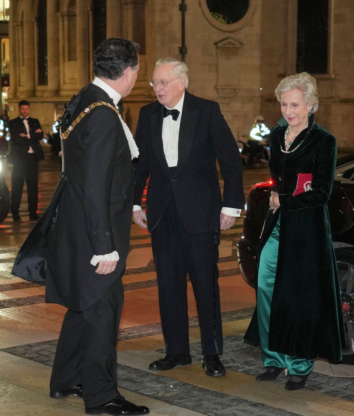 The Duke and Duchess of Gloucester attend the Rifles Awards Dinner at the Guildhall in London on November 27, 2025 (Kin Cheung/PA Images/Alamy)
