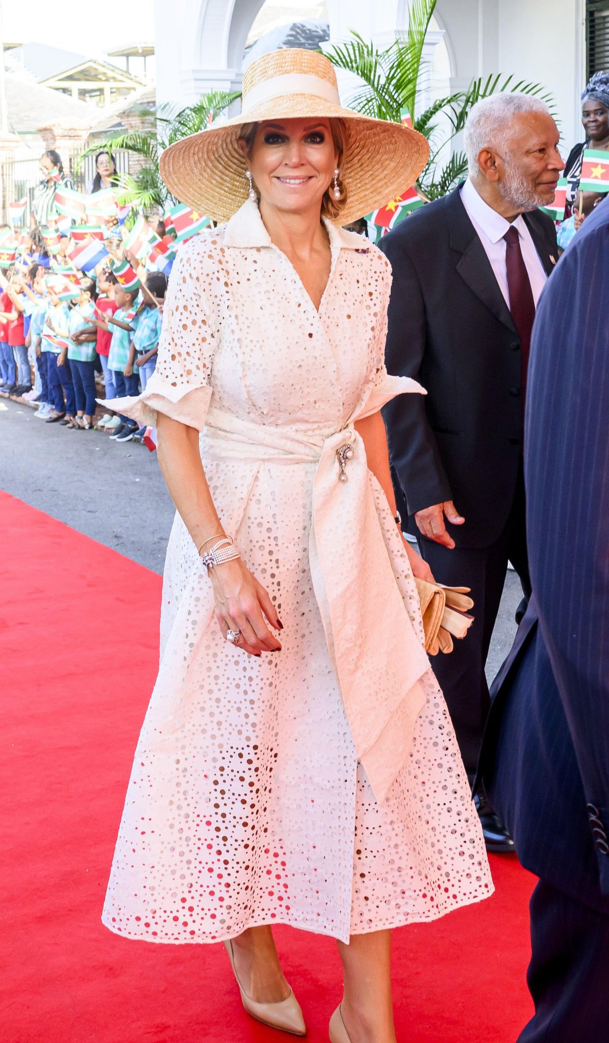 The King and Queen of the Netherlands begin a state visit to Suriname in Paramaribo on December 1, 2025 (Patrick van Emst/NLBeeld/Alamy)