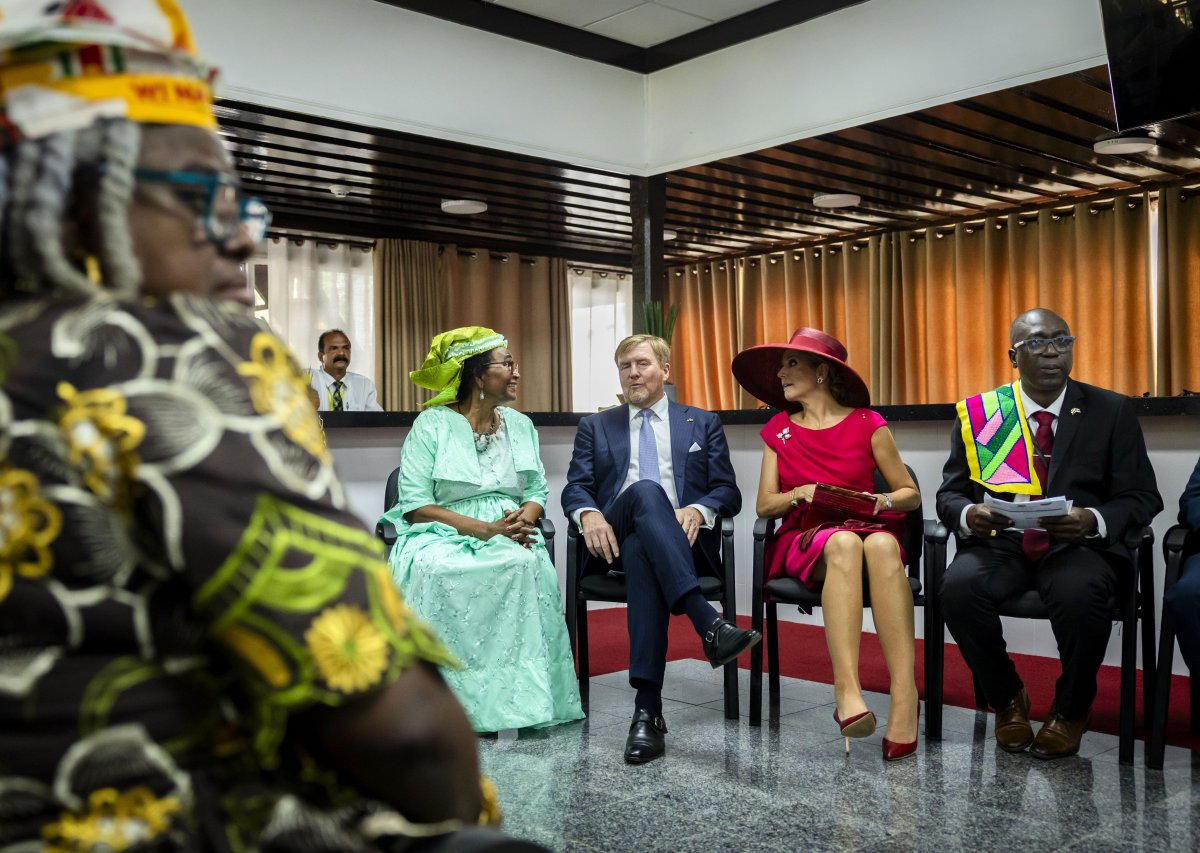 The King and Queen of the Netherlands begin a state visit to Suriname in Paramaribo on December 1, 2025 (REMKO DE WAAL/ANP/Alamy)