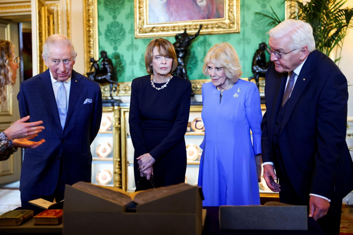 Items from the Royal Collection are presented during the German state visit to Britain on December 3, 2025 (Hannah McKay/PA Images/Alamy)