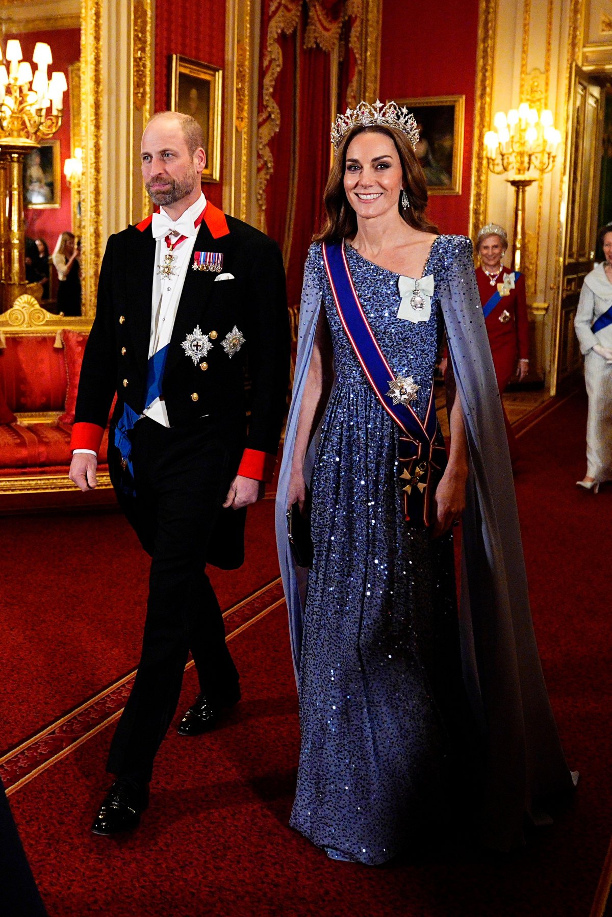 The Prince and Princess of Wales attend a state banquet for the visiting President of Germany at Windsor Castle on December 3, 2025 (Aaron Chown/PA Images/Alamy)