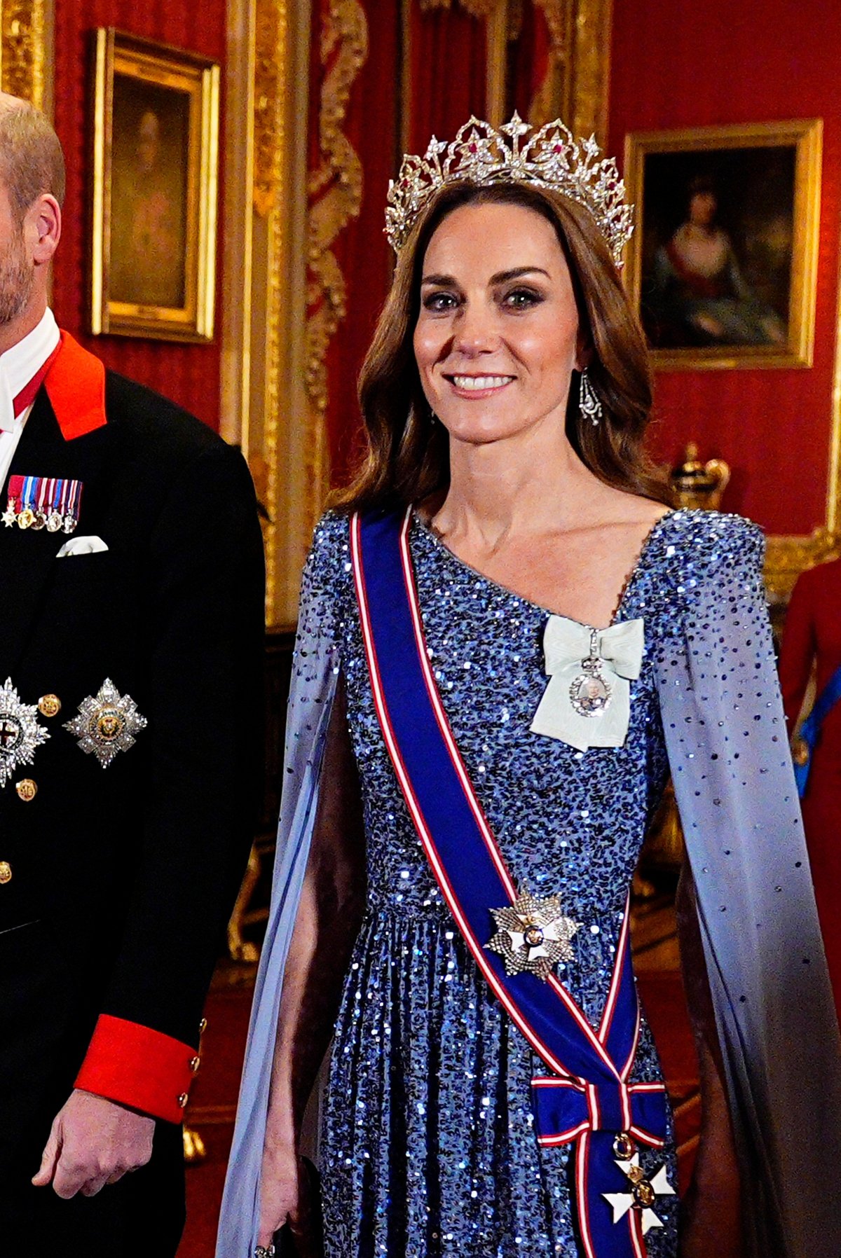 The Prince and Princess of Wales attend a state banquet for the visiting President of Germany at Windsor Castle on December 3, 2025 (Aaron Chown/PA Images/Alamy)