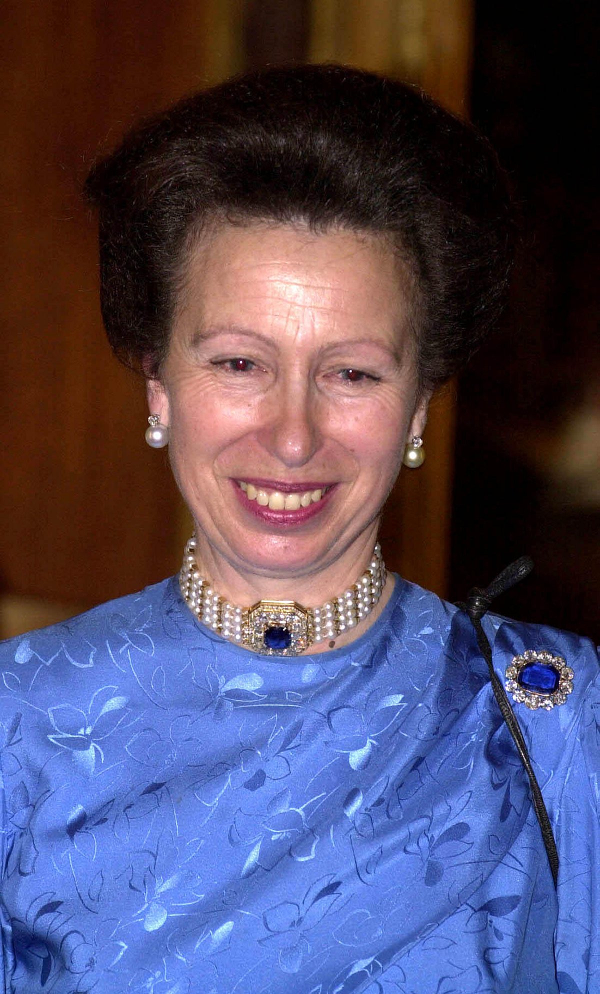 The Princess Royal attends a 50th birthday party given in her honor by Queen Elizabeth II at Windsor Castle on November 29, 2000 (Fiona Hanson/PA Images/Alamy)