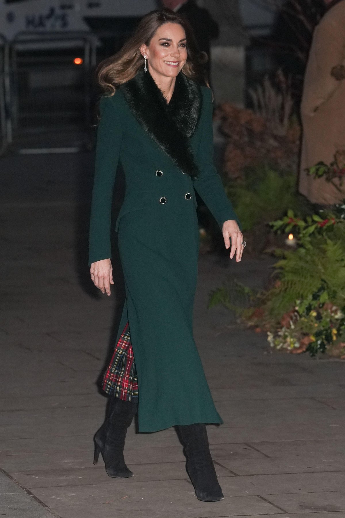 The Princess of Wales arrives for the Together at Christmas concert at Westminster Abbey in London on December 5, 2025 (Lucy North/PA Images/Alamy)