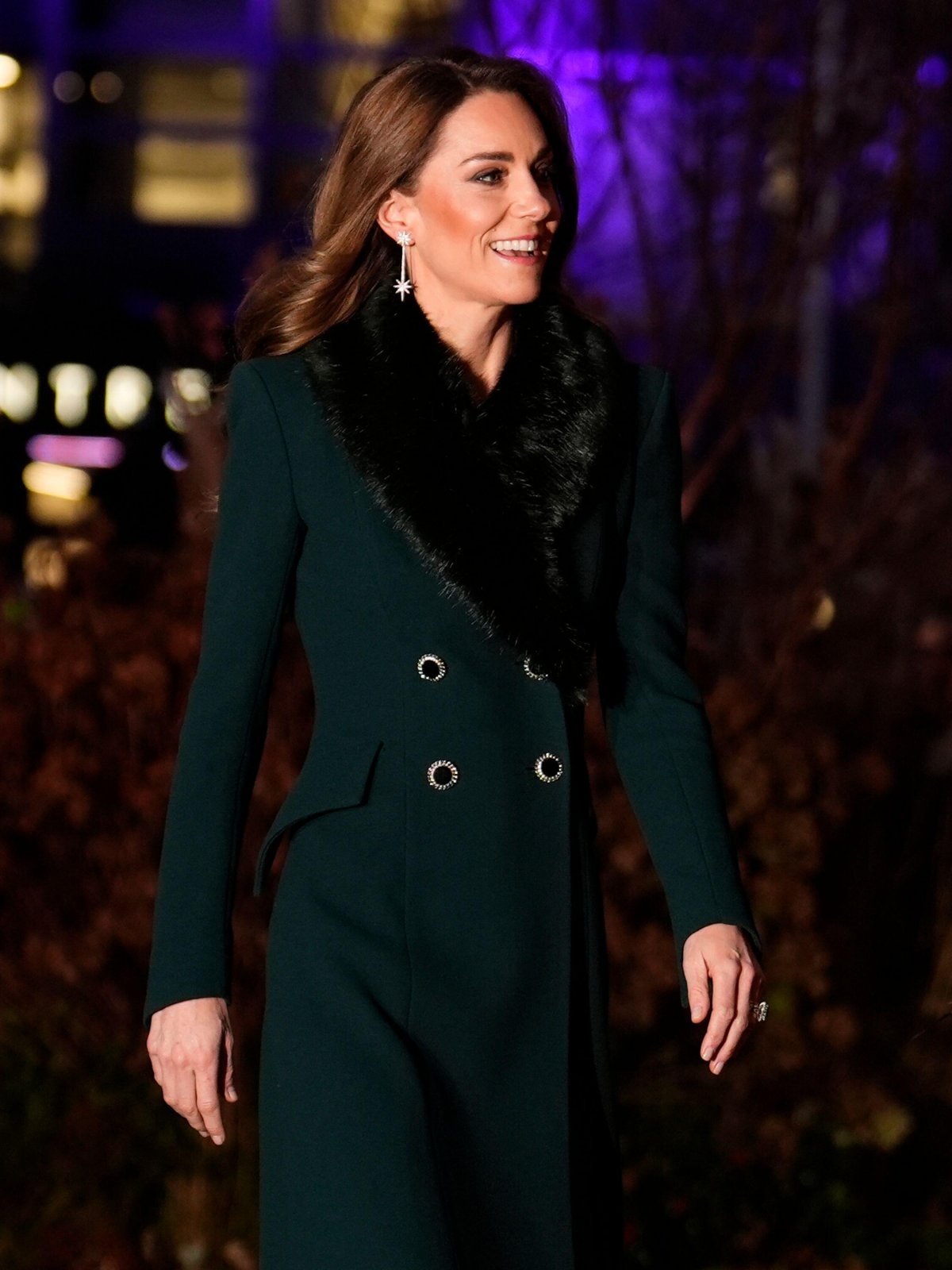 The Princess of Wales arrives for the Together at Christmas concert at Westminster Abbey in London on December 5, 2025 (Jordan Pettitt/PA Images/Alamy)