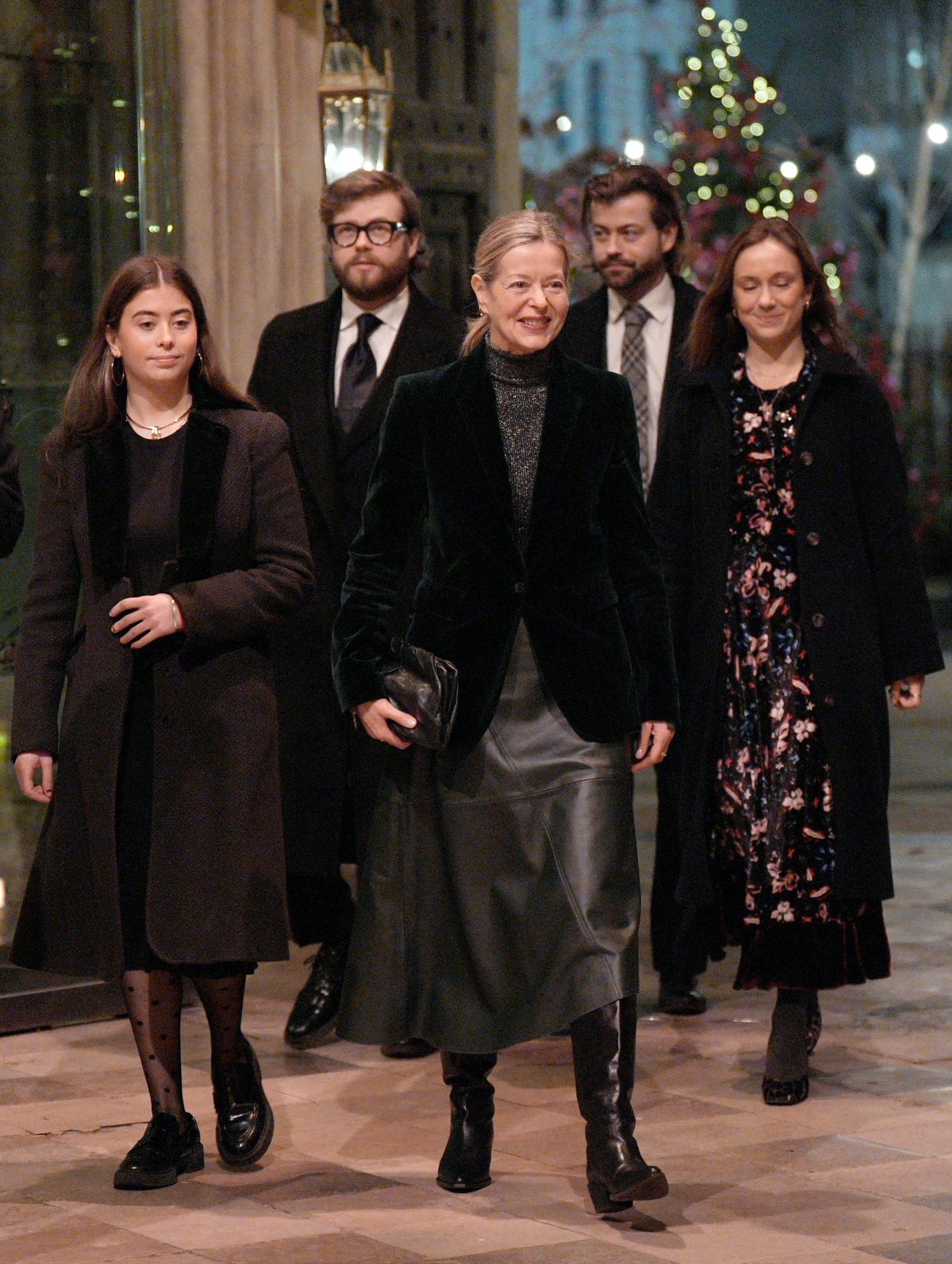 Lady Helen Taylor, with her children and her niece, attends the Together at Christmas concert at Westminster Abbey in London on December 5, 2025 (Aaron Chown/PA Images/Alamy)