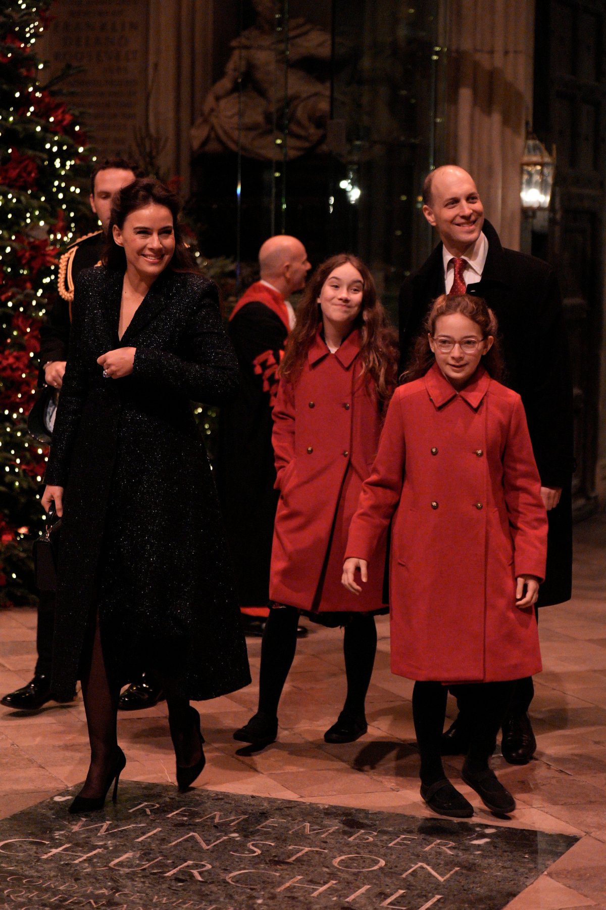 Lord and Lady Frederick Windsor and their daughters attend the Together at Christmas concert at Westminster Abbey in London on December 5, 2025 (Aaron Chown/PA Images/Alamy)