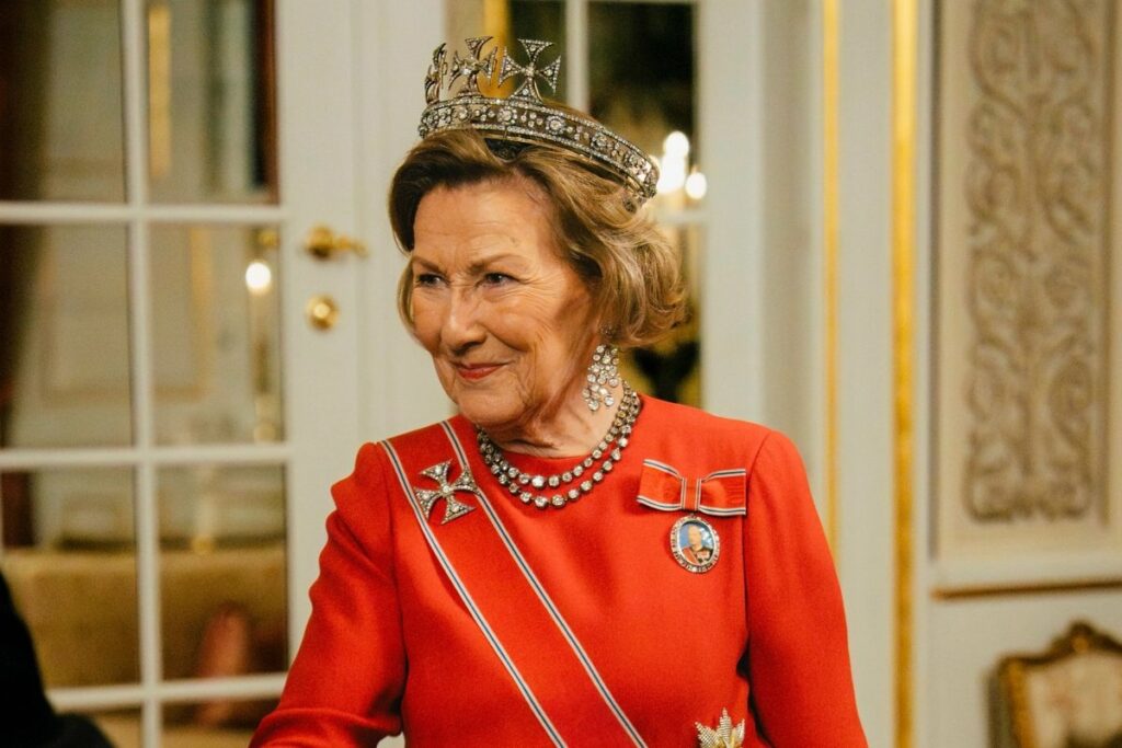 Queen Sonja Sparkles in Queen Alexandra’s British Royal Tiara