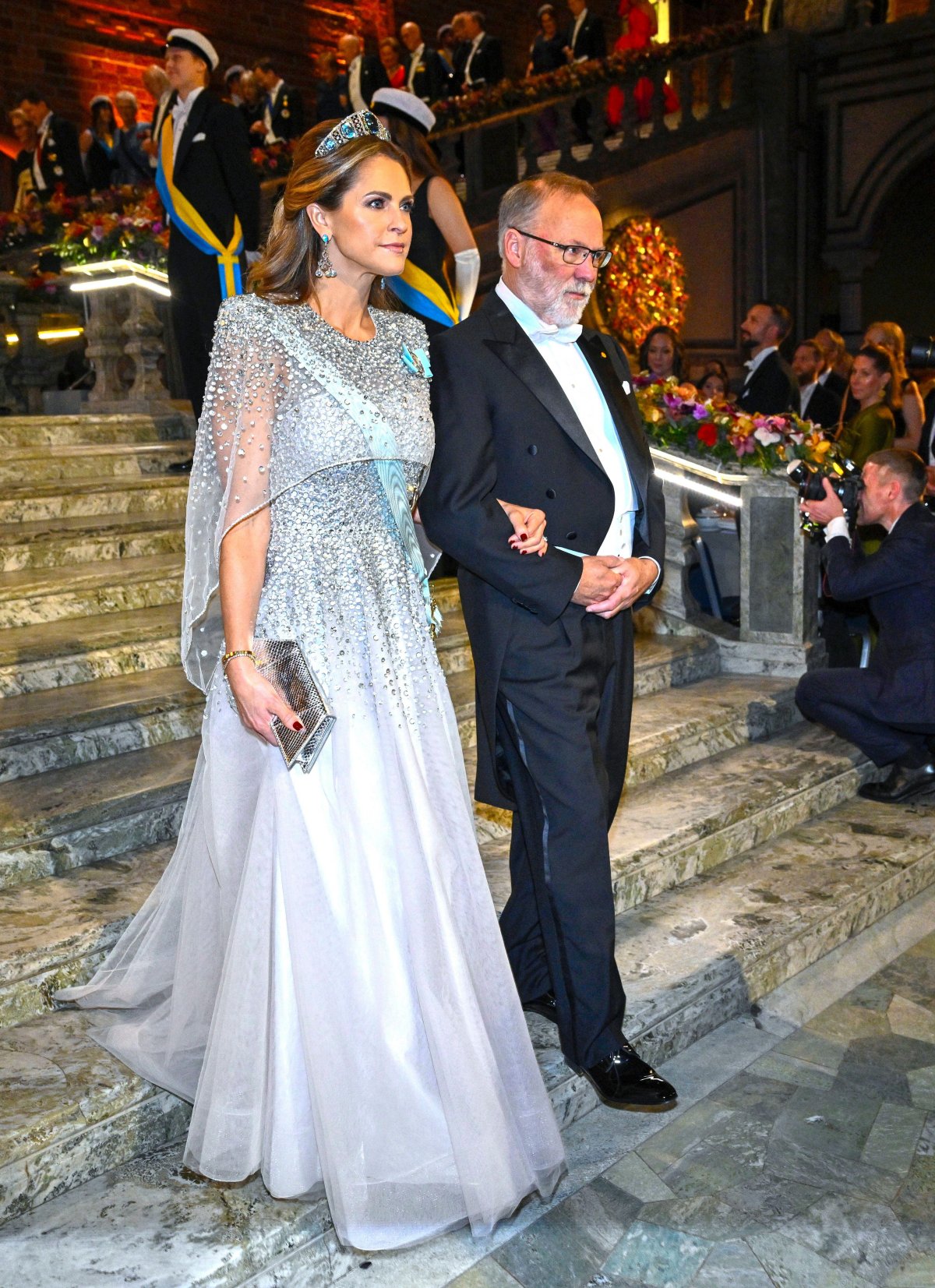 Princess Madeleine of Sweden attends the Nobel Prize banquet in Stockholm on December 10, 2025 (Christine Olsson/TT News Agency/Alamy)