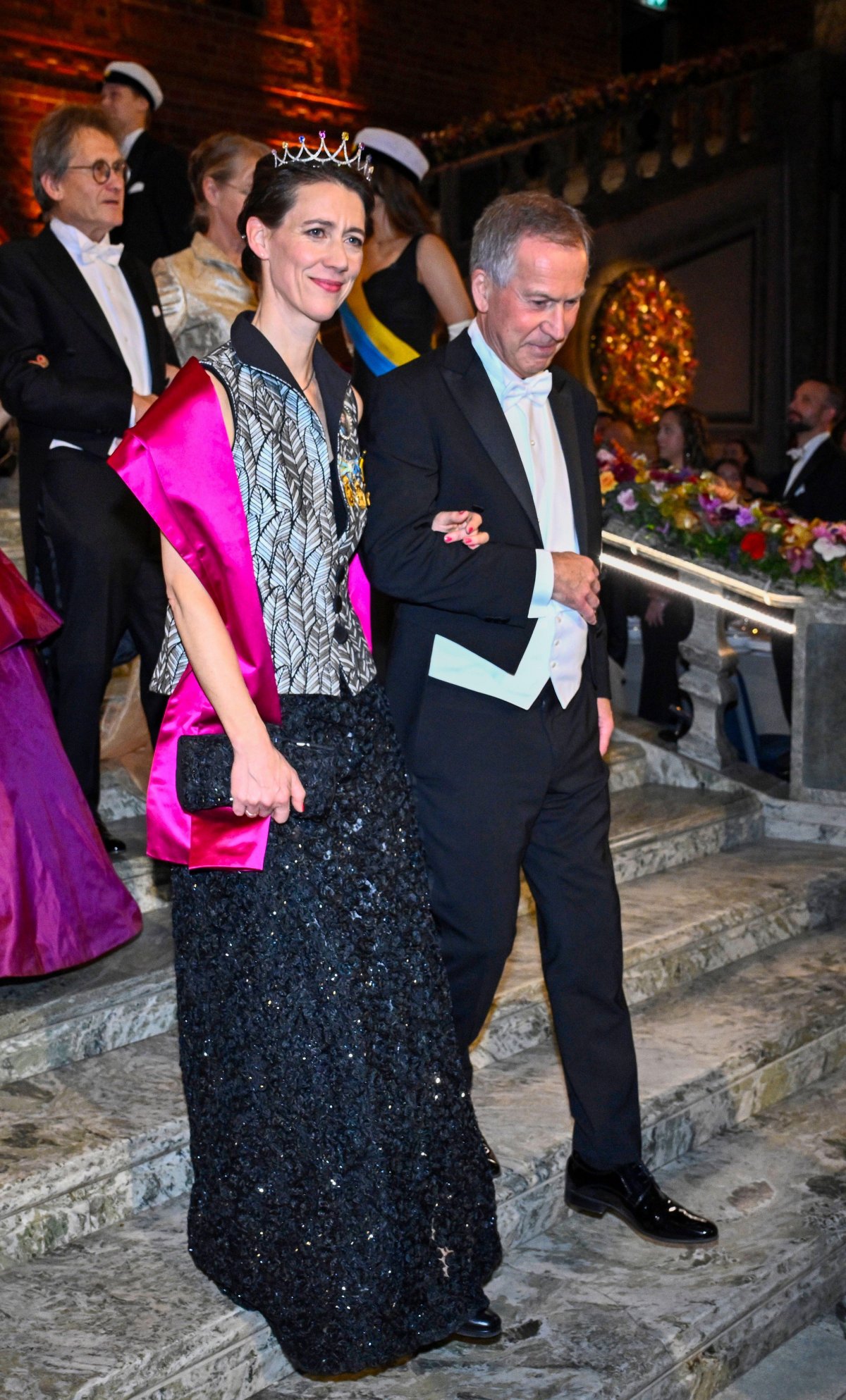 Countess Bettina Bernadotte af Wisborg attends the Nobel Prize banquet in Stockholm on December 10, 2025 (Christine Olsson/TT News Agency/Alamy)