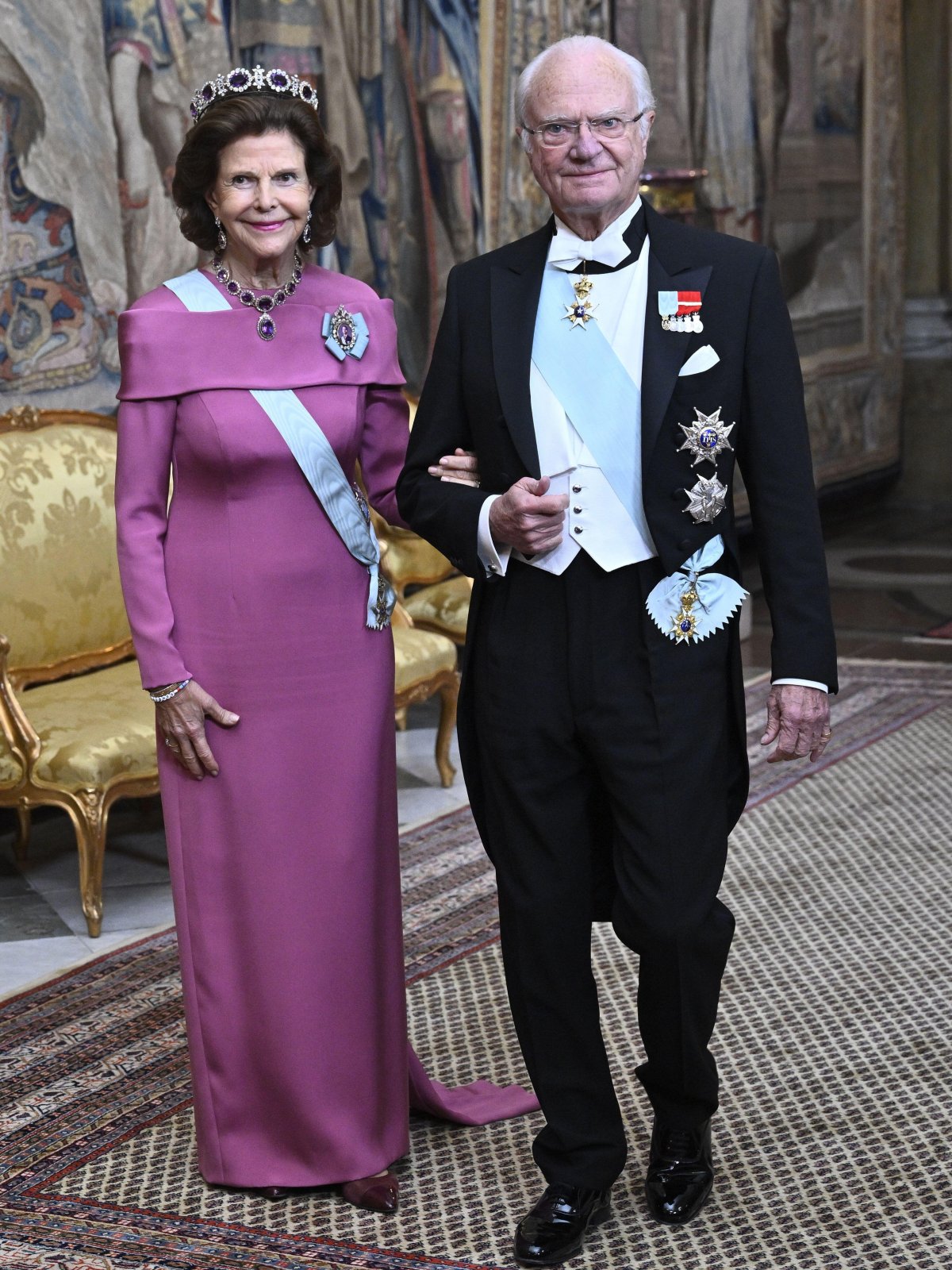 The King of Sweden hosts a dinner for this year's Nobel Prize laureates at the Royal Palace in Stockholm on December 11, 2025 (Jonas Ekströmer/TT News Agency/Alamy)