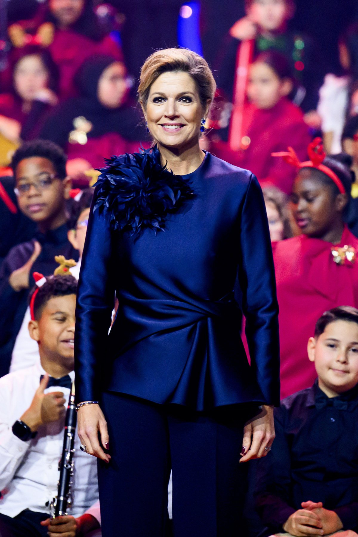 The Queen of the Netherlands takes part in the filming of the Christmas Music Gala at the Chassé Theater in Breda on December 9, 2025 (Patrick van Emst/NLBeeld/Alamy)