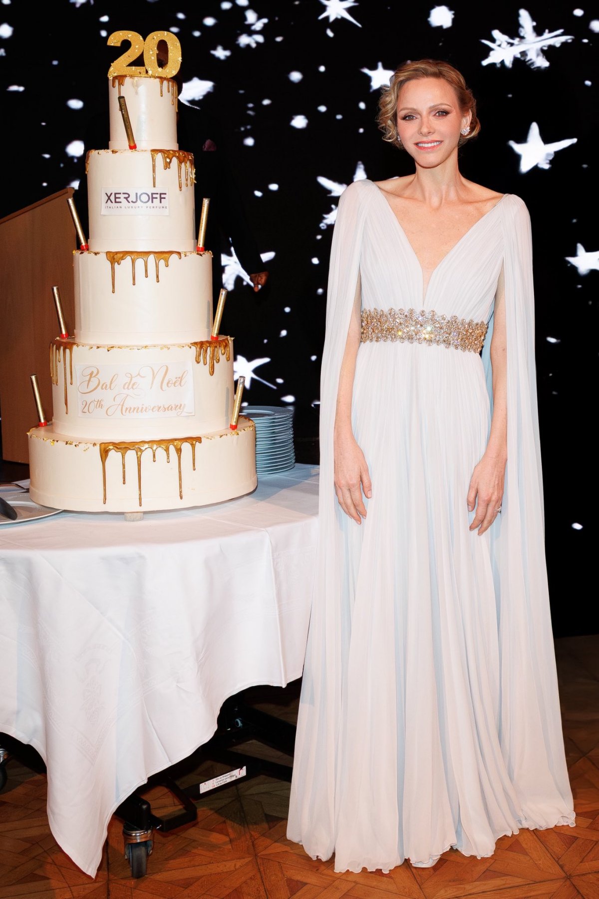 The Prince and Princess of Monaco attend the Bal de Noël at the Hôtel de Paris in Monte Carlo on December 12, 2025 (Michaël Alesi/Palais Princier de Monaco)