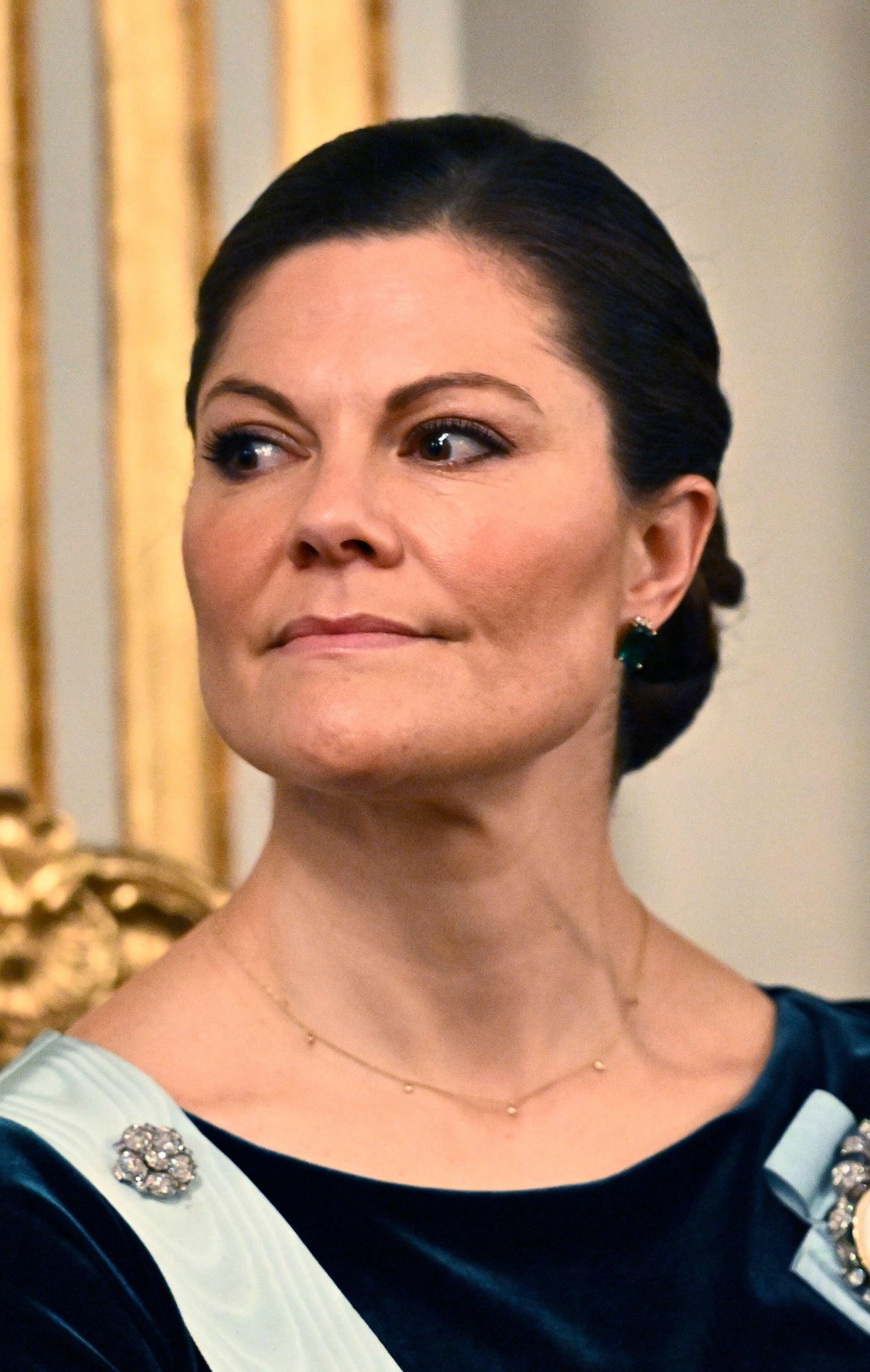 The King and Queen of Sweden, with Crown Princess Victoria and Prince Daniel, attend the Swedish Academy's annual Grand Ceremony in Stockholm on December 20, 2025 (Christine Olsson/TT News Agency/Alamy)
