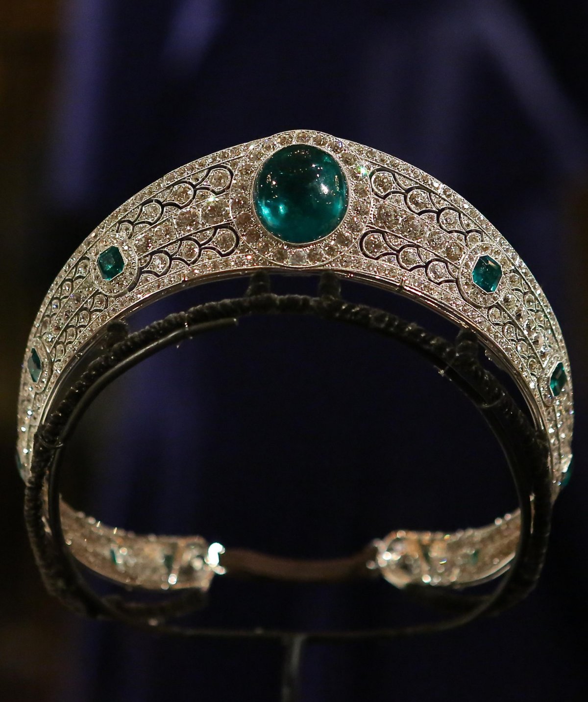 Princess Eugenie's bridal ensemble is displayed at Windsor Castle, February 2019 (Charlie J. Ercilla/Alamy)