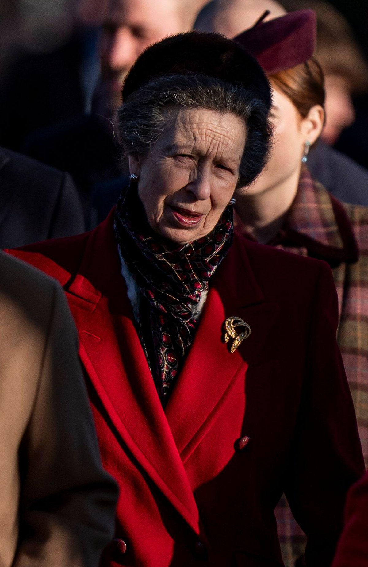 The Princess Royal attends a Christmas church service near the Sandringham estate in Norfolk on December 25, 2025 (Aaron Chown/PA Images/Alamy)