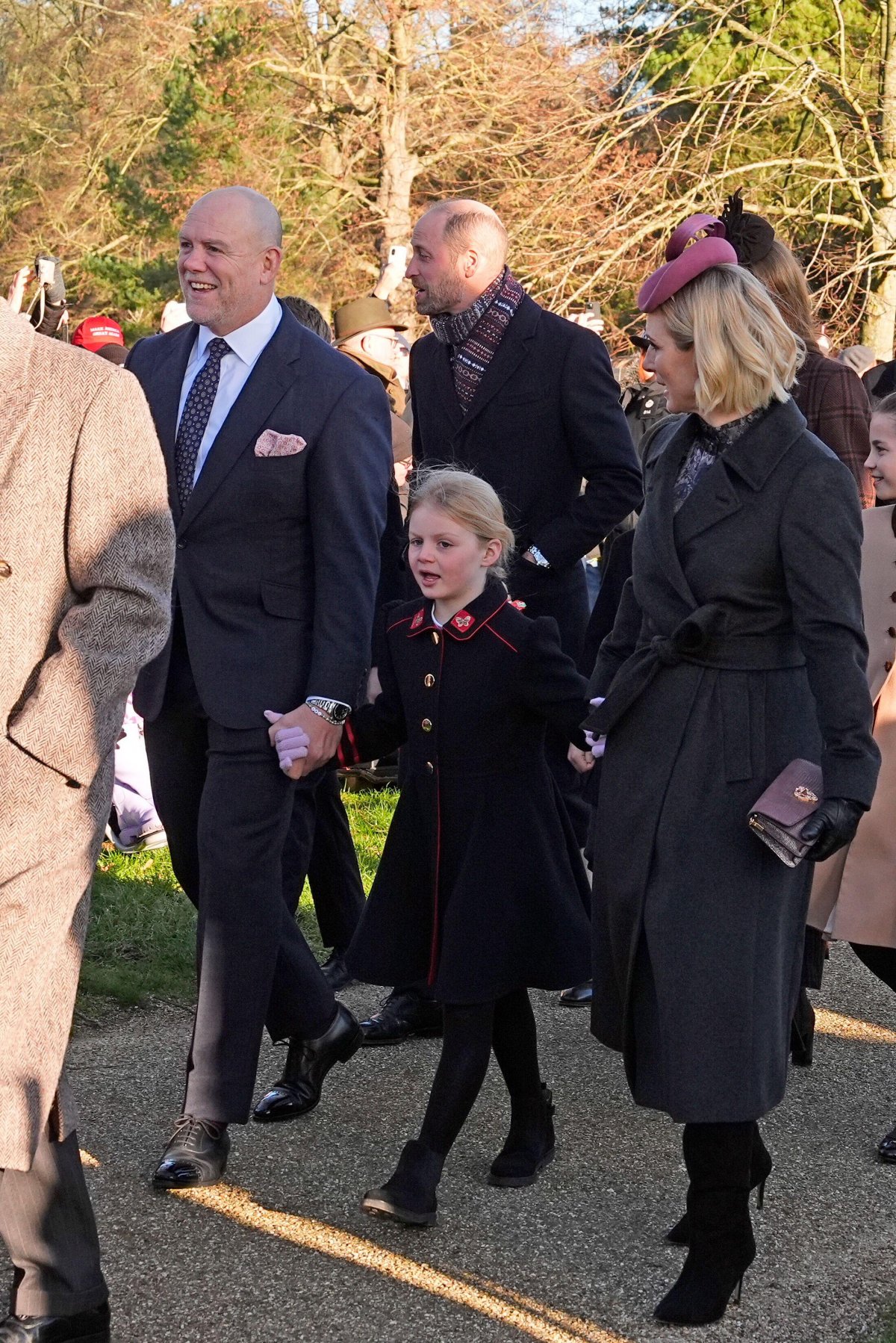 Mike and Zara Tindall attend a Christmas church service near the Sandringham estate in Norfolk on December 25, 2025 (Aaron Chown/PA Images/Alamy)