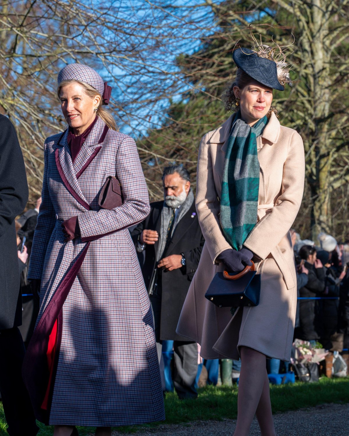 The Duchess of Edinburgh and Lady Louise Windsor attend a Christmas church service near the Sandringham estate in Norfolk on December 25, 2025 (Martin J. Palmer/Alamy)