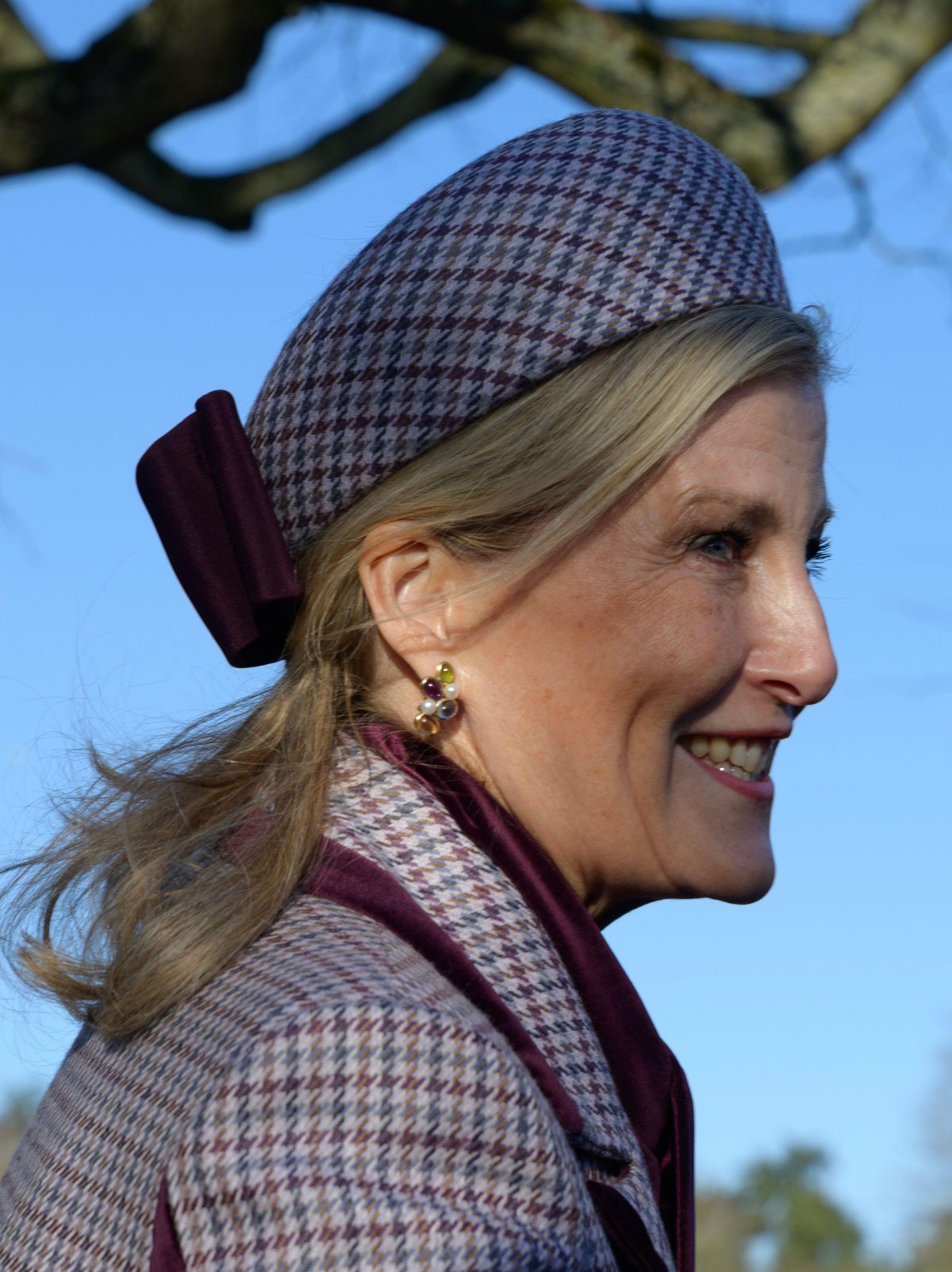 The Duchess of Edinburgh attends a Christmas church service near the Sandringham estate in Norfolk on December 25, 2025 (Martin J. Palmer/Alamy)