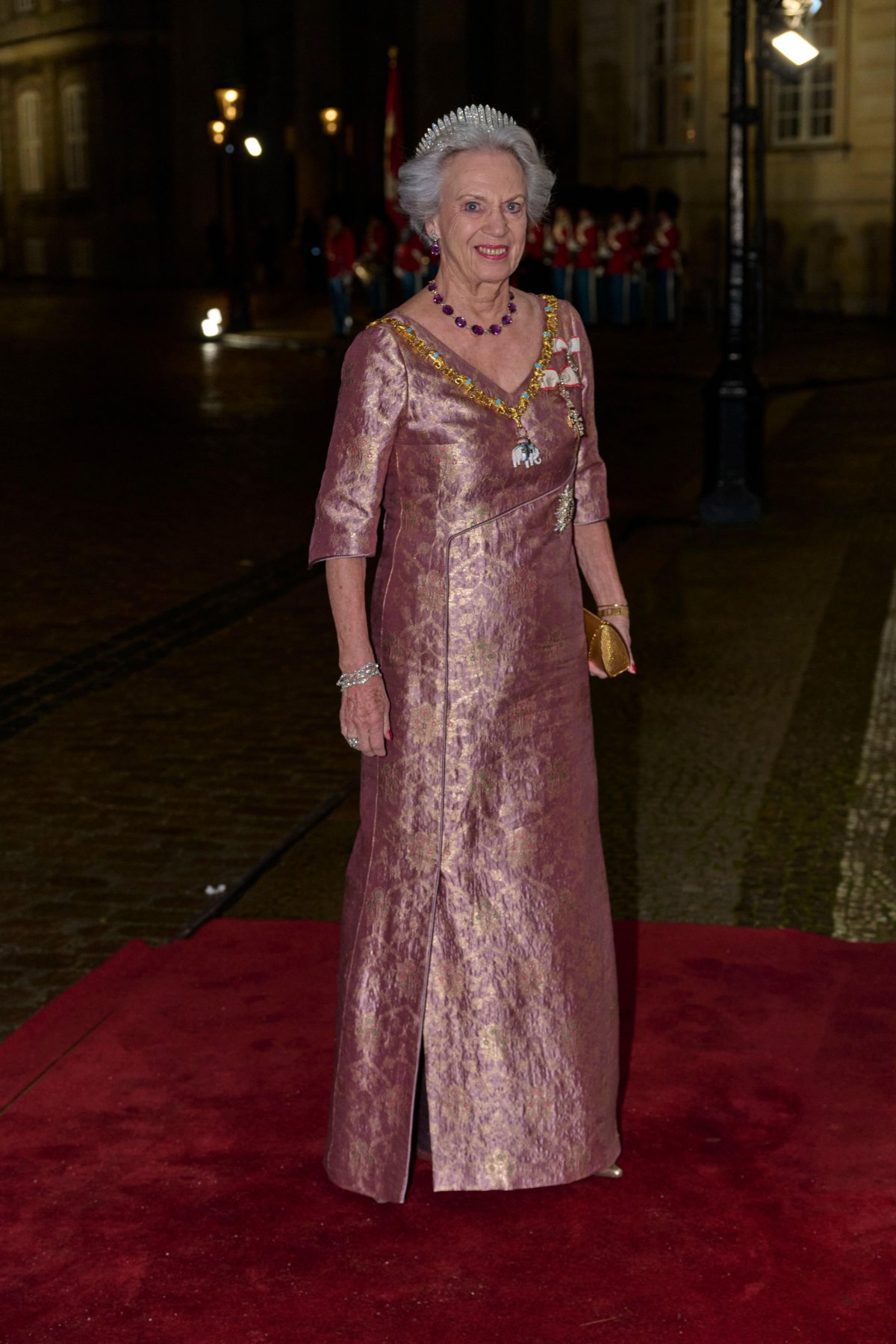 Princess Benedikte of Denmark attends the New Year's Levee at Amalienborg Palace in Copenhagen on January 1, 2025 (Stefan Lindblom/TT News Agency/Alamy)