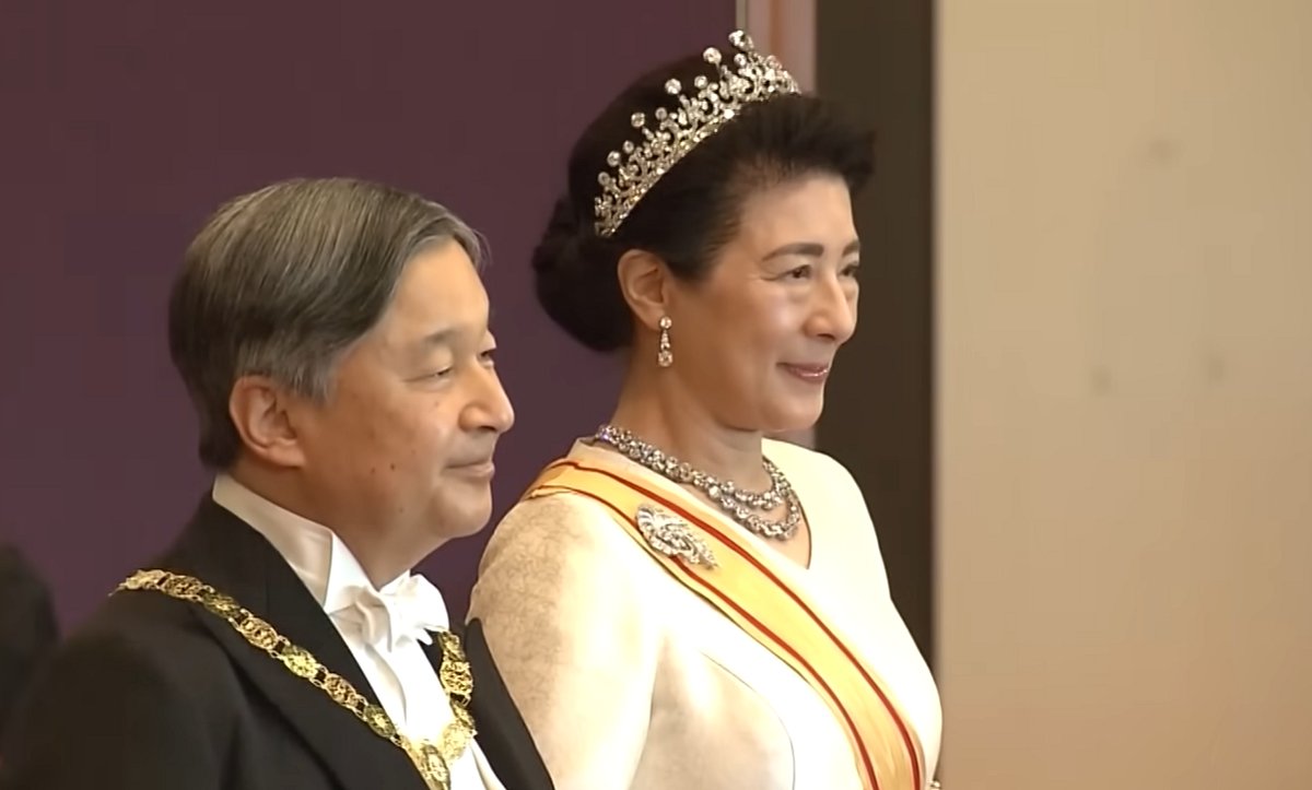 Members of Japan's imperial family attend New Year receptions at the Imperial Palace in Tokyo on January 1, 2026 (screencapture)