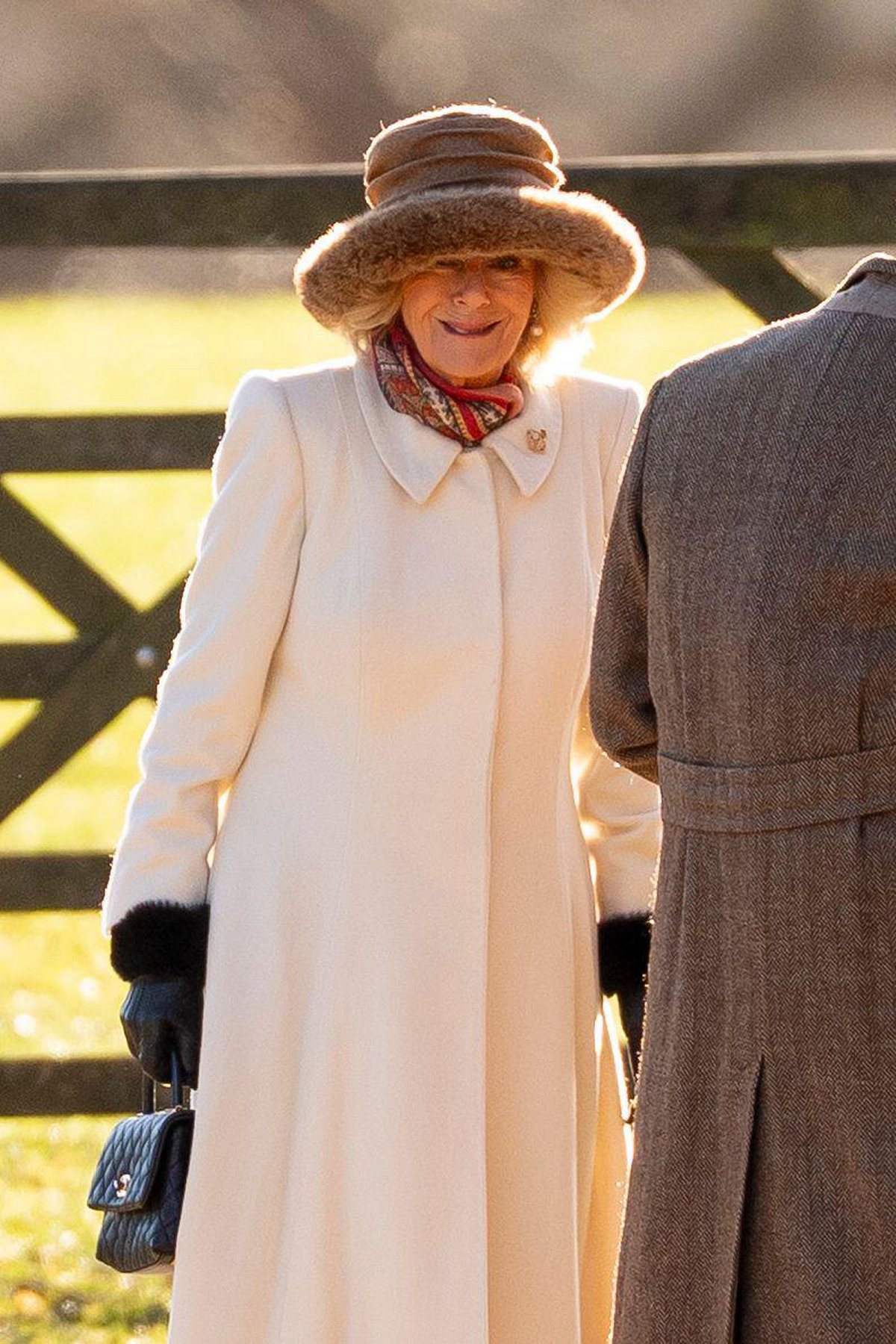 Queen Camilla attends a church service at St. Mary Magdalene in Sandringham on January 4, 2026 (Aaron Chown/PA Images/Alamy)