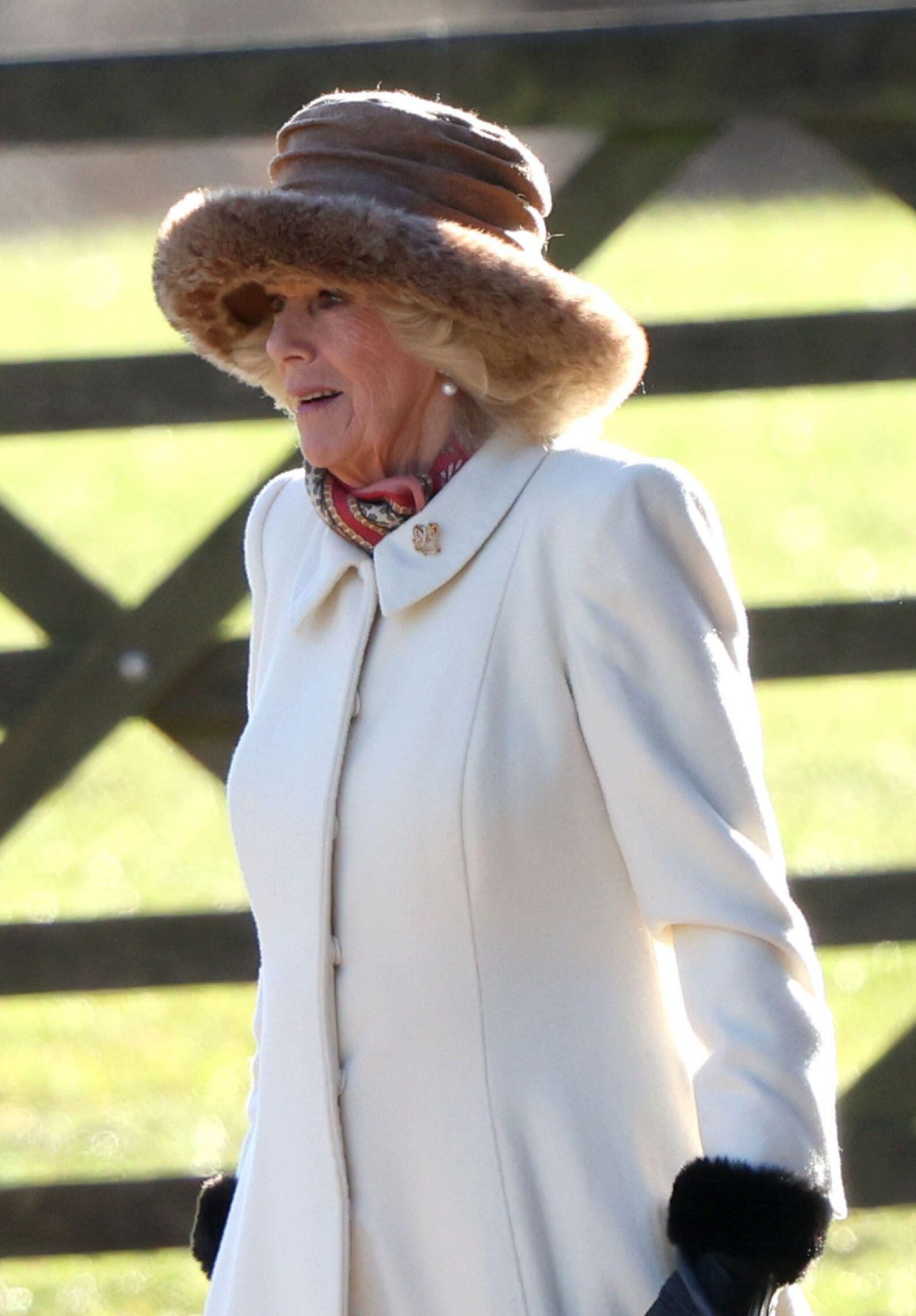 Queen Camilla attends a church service at St. Mary Magdalene in Sandringham on January 4, 2026 (Paul Marriott/Alamy)