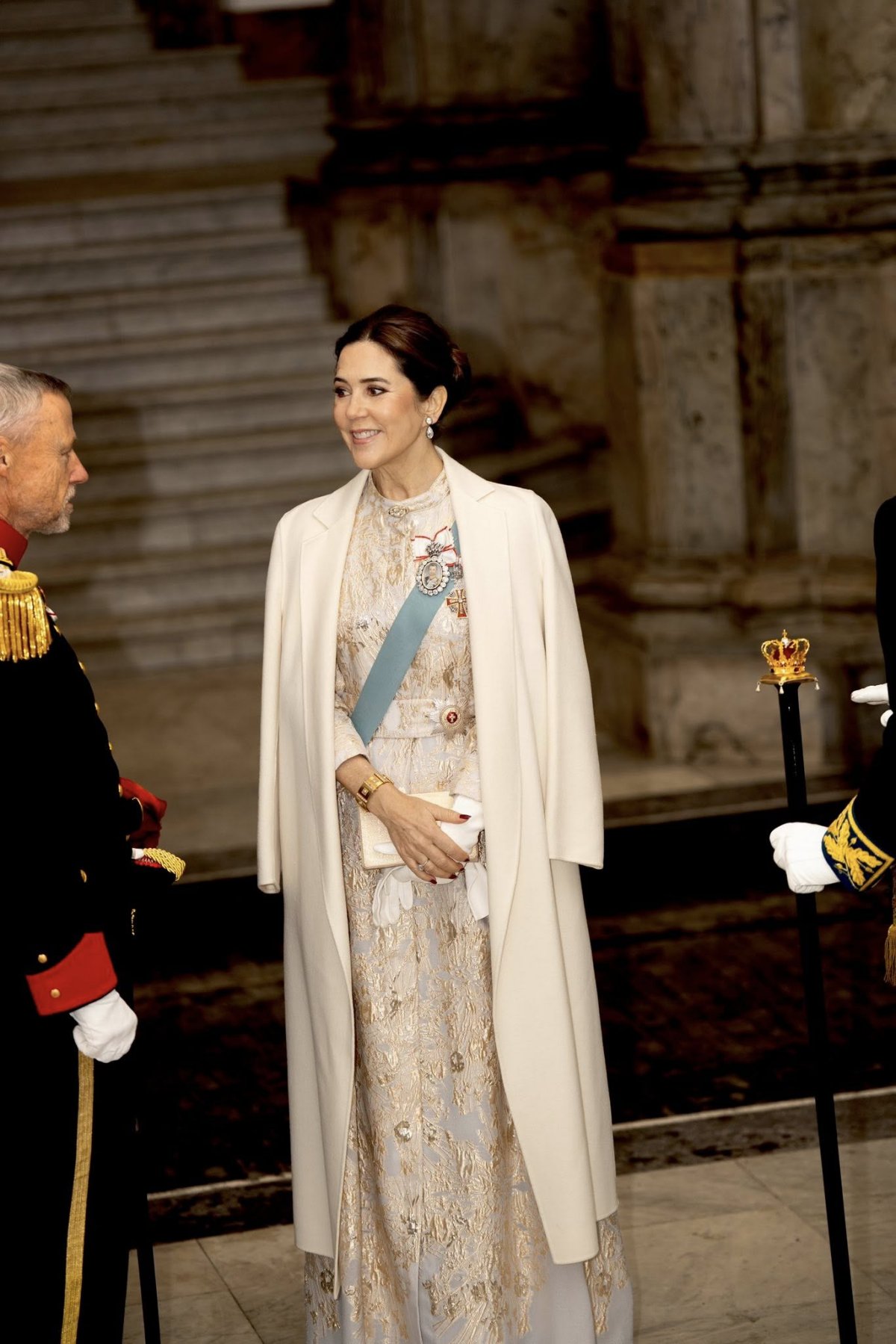 The King and Queen of Denmark attend a New Year Levee for officers from the Defense and Emergency Management Board, and members of the Danish public, including selected groups with nobility and honorary titles and invited representatives of organizations, associations, and foundations at Christiansborg Palace in Copenhagen on January 6, 2026 (Kongehuset)