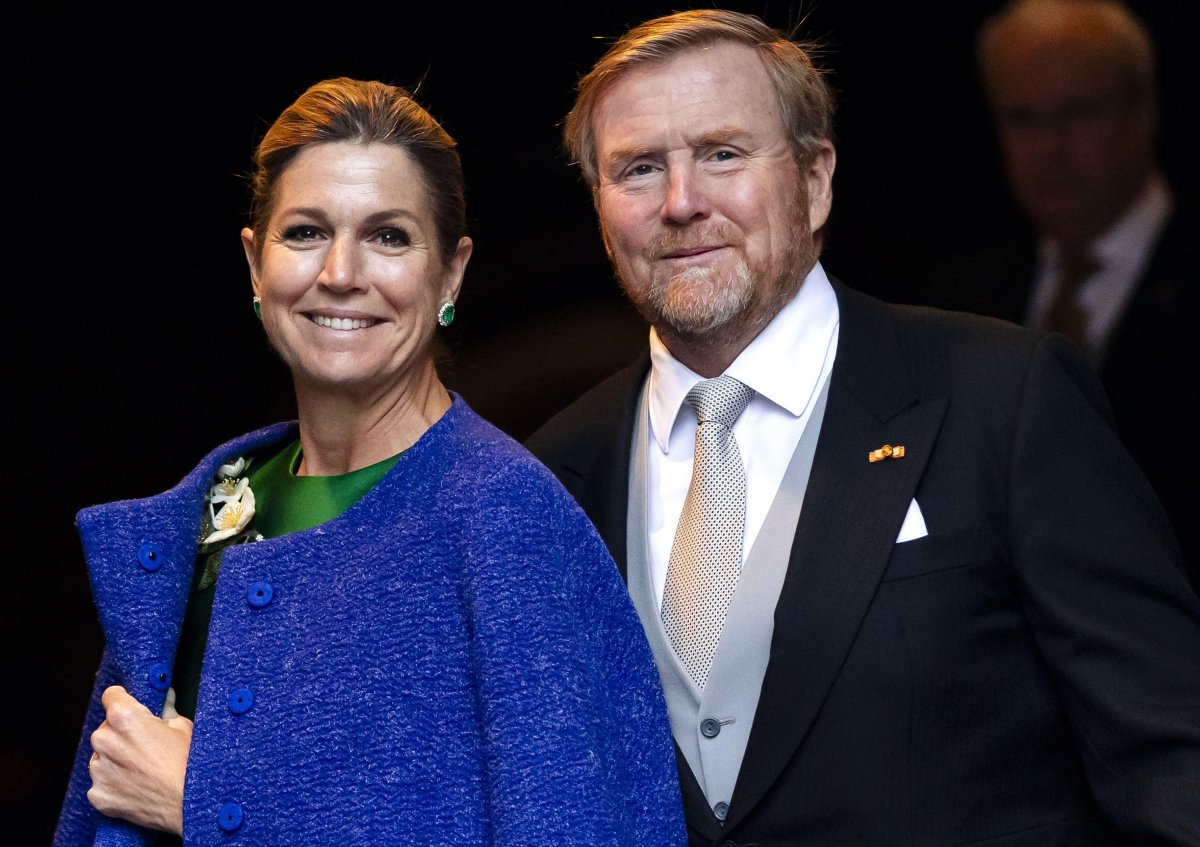 The King and Queen of the Netherlands arrive for a diplomatic corps reception at the Royal Palace in Amsterdam on January 13, 2026 (REMKO DE WAAL/ANP/Alamy)