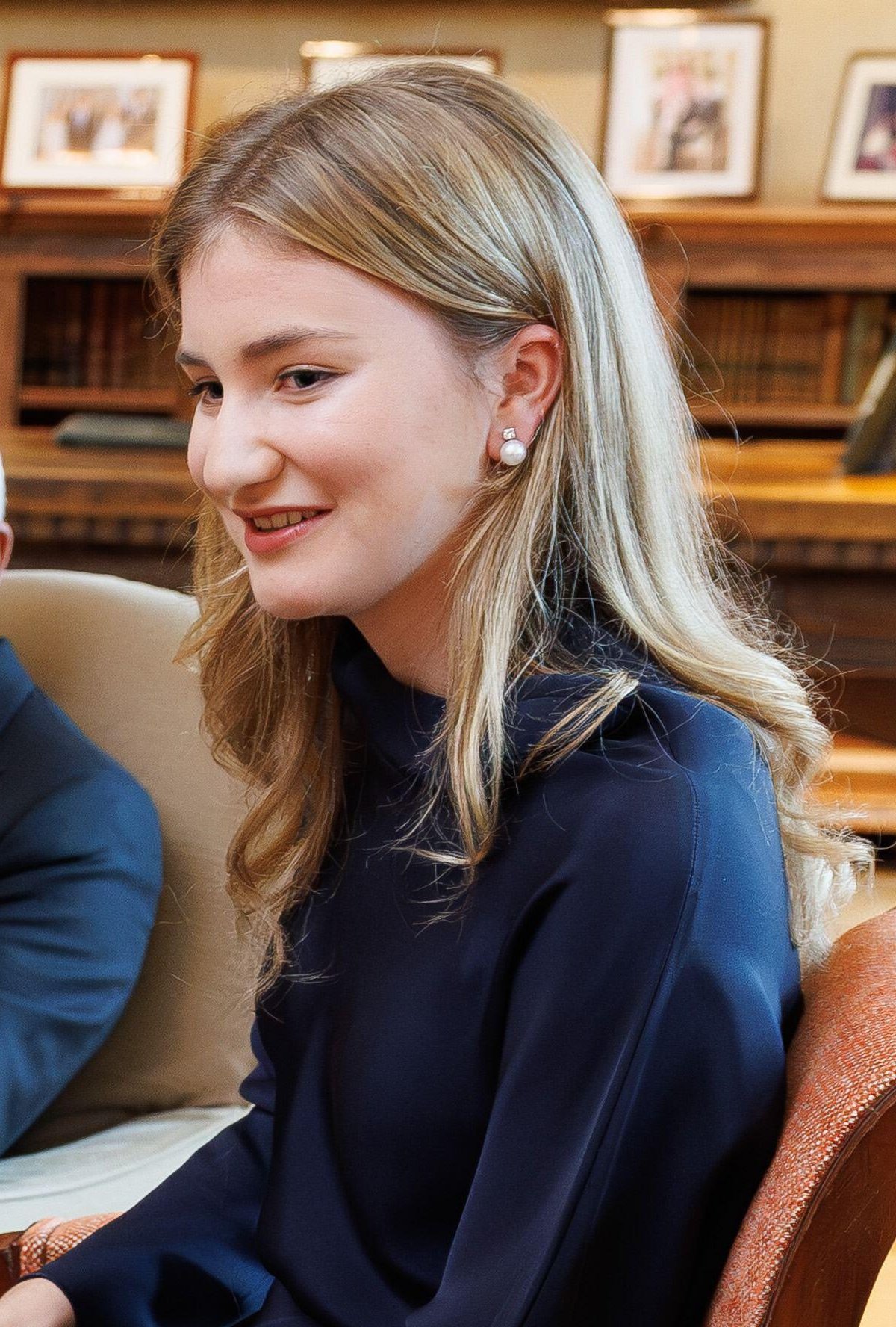 The Duchess of Brabant is pictured ahead of a reception for the heads of European institutions and permanent representatives accredited to the European Union at the Royal Palace in Brussels on January 13, 2026 (BENOIT DOPPAGNE/Belga News Agency/Alamy)