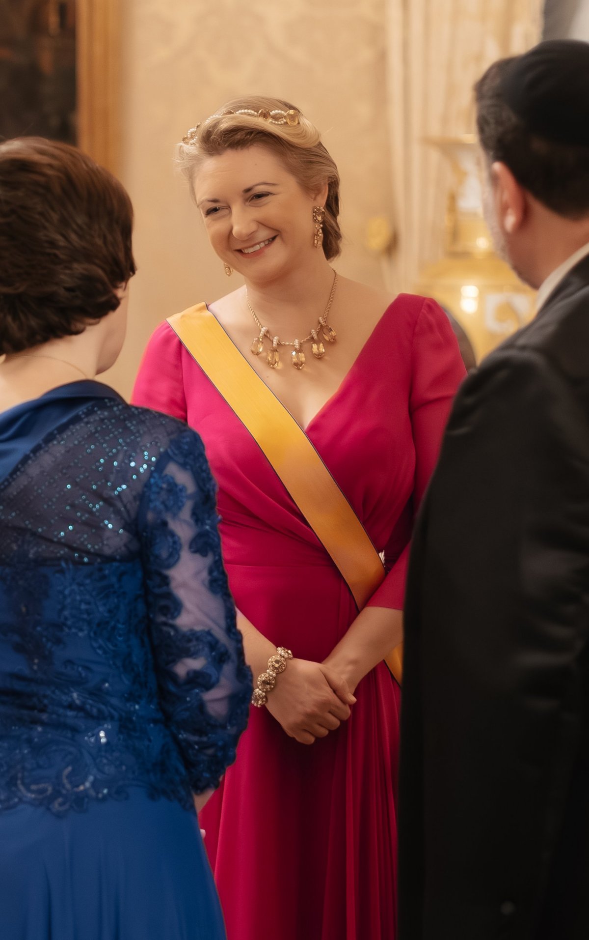 The Grand Duke and Grand Duchess of Luxembourg host a new year reception at the Grand Ducal Palace on January 14, 2026 (Kary Barthelmey/Maison du Grand Duc)