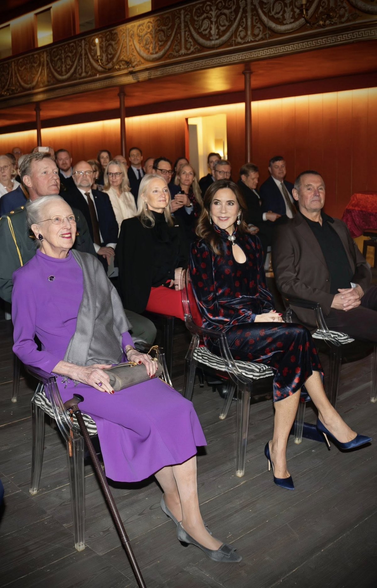 Queen Margrethe and Queen Mary of Denmark attend the reopening of the Hofteatret at Christiansborg Palace on January 15, 2026 (Kongehuset)