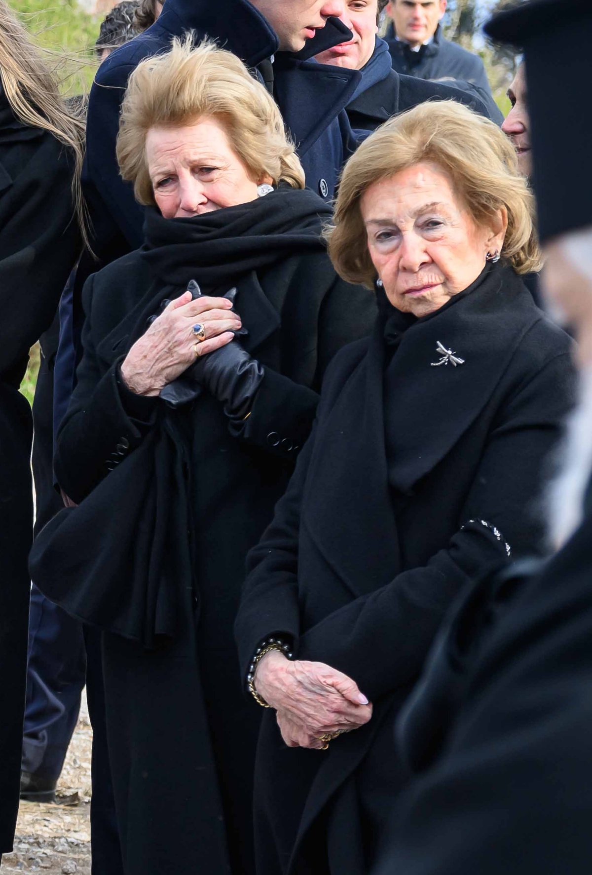 Members of the Greek and Spanish royal families attend the funeral of Princess Irene of Greece and Denmark in Athens on January 19, 2026 (Studio Kominis)
