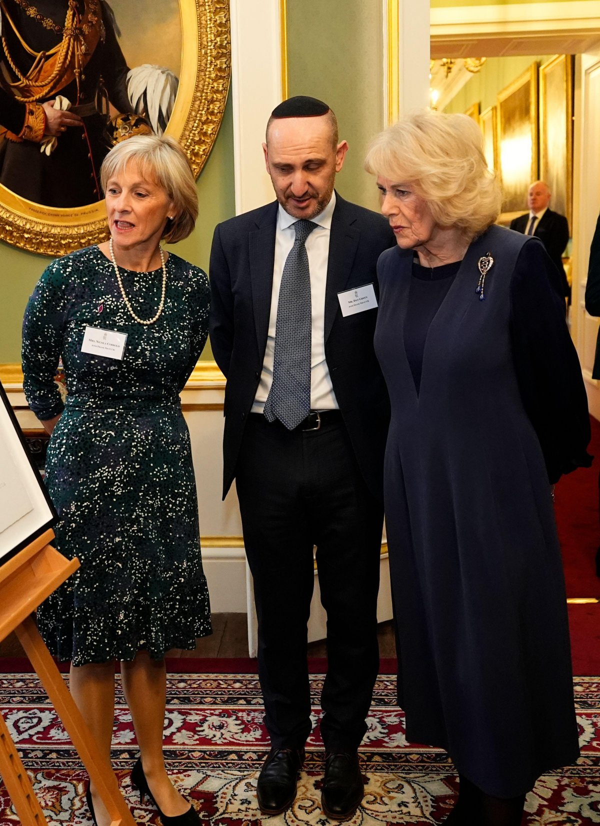 King Charles III and Queen Camilla host a reception marking Holocaust Memorial Day at Buckingham Palace in London on January 27, 2026 (Aaron Chown/PA Images/Alamy)
