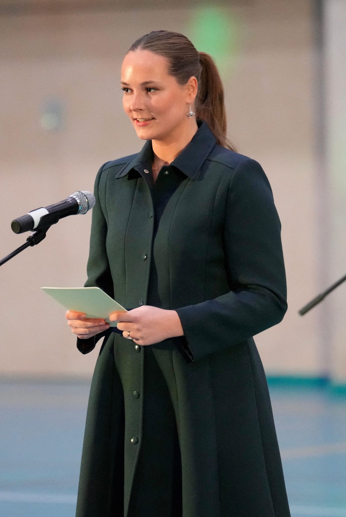 Princess Ingrid Alexandra of Norway visits Karasjok sports hall during her first official trip to Finnmark on January 26, 2026 (NTB/Alamy)