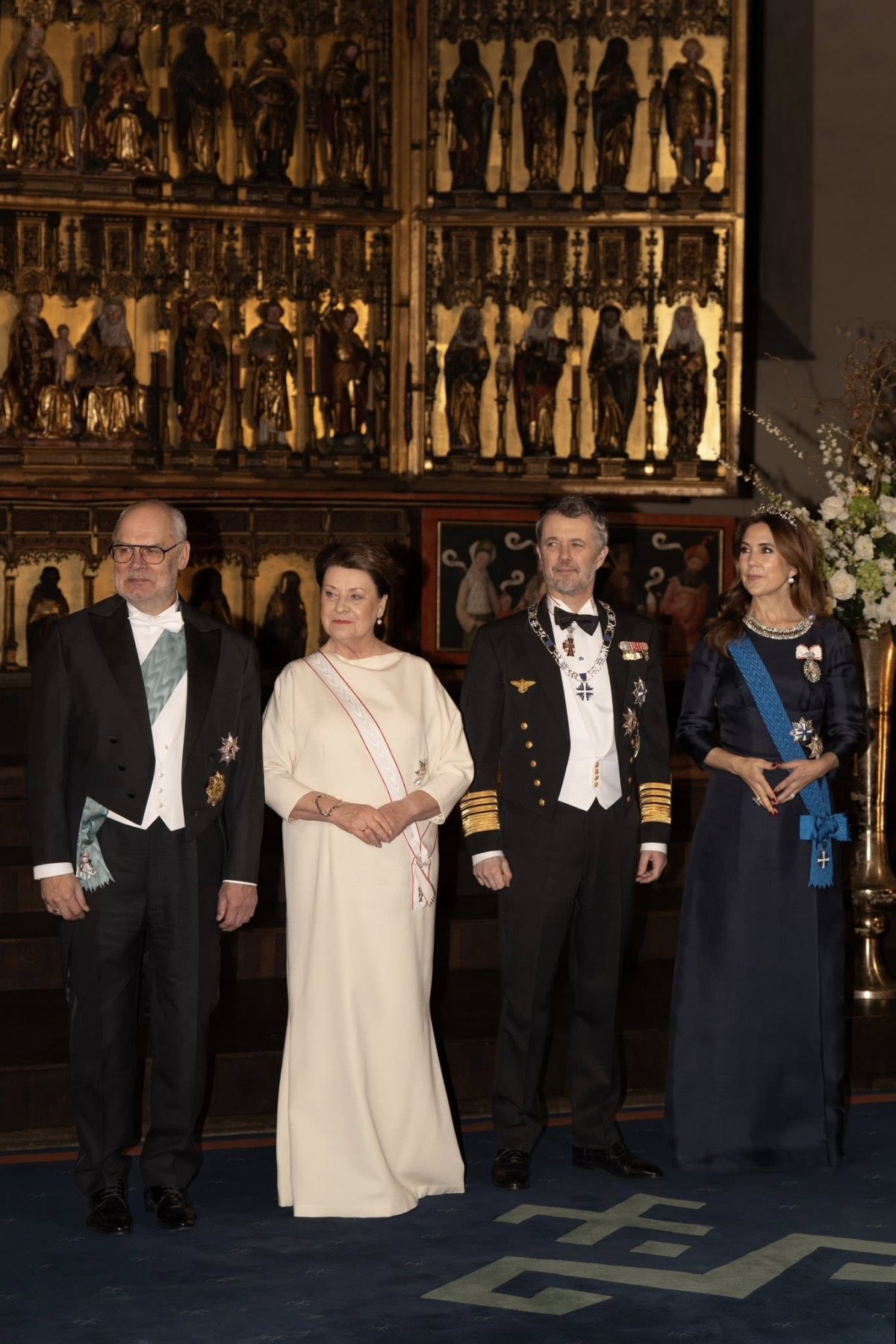 The King and Queen of Denmark attend a state banquet at St. Nicholas Church in Tallinn on January 27, 2026 (Kongehuset)