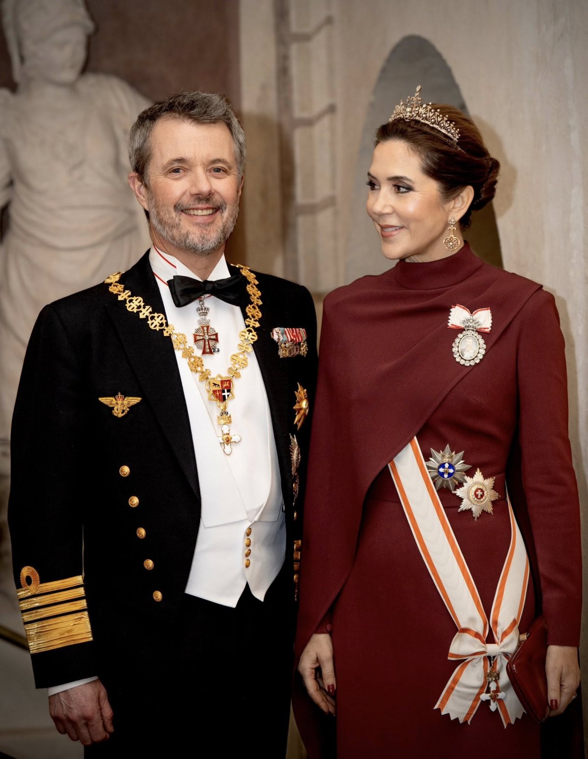 The King and Queen of Denmark attend a state banquet at the Presidential Palace in Vilnius on January 28, 2026 (Kongehuset)