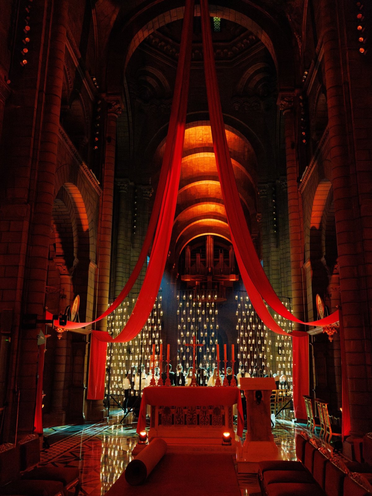 The Prince and Princess of Monaco attend a candlelit concert at the Cathedral of Monaco on the Feast of Sainte Dévote on January 27, 2026 (Michaël Alesi/Palais Princier de Monaco)