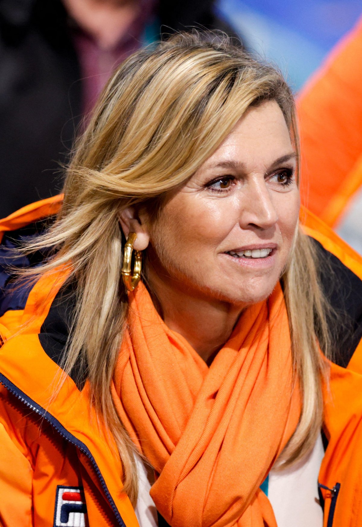 The King and Queen of the Netherlands watch the women's 1000m long track speed skating competition at the Winter Olympics in Milan on February 9, 2026 (Joris Verwijst/BSR Agency/Alamy)