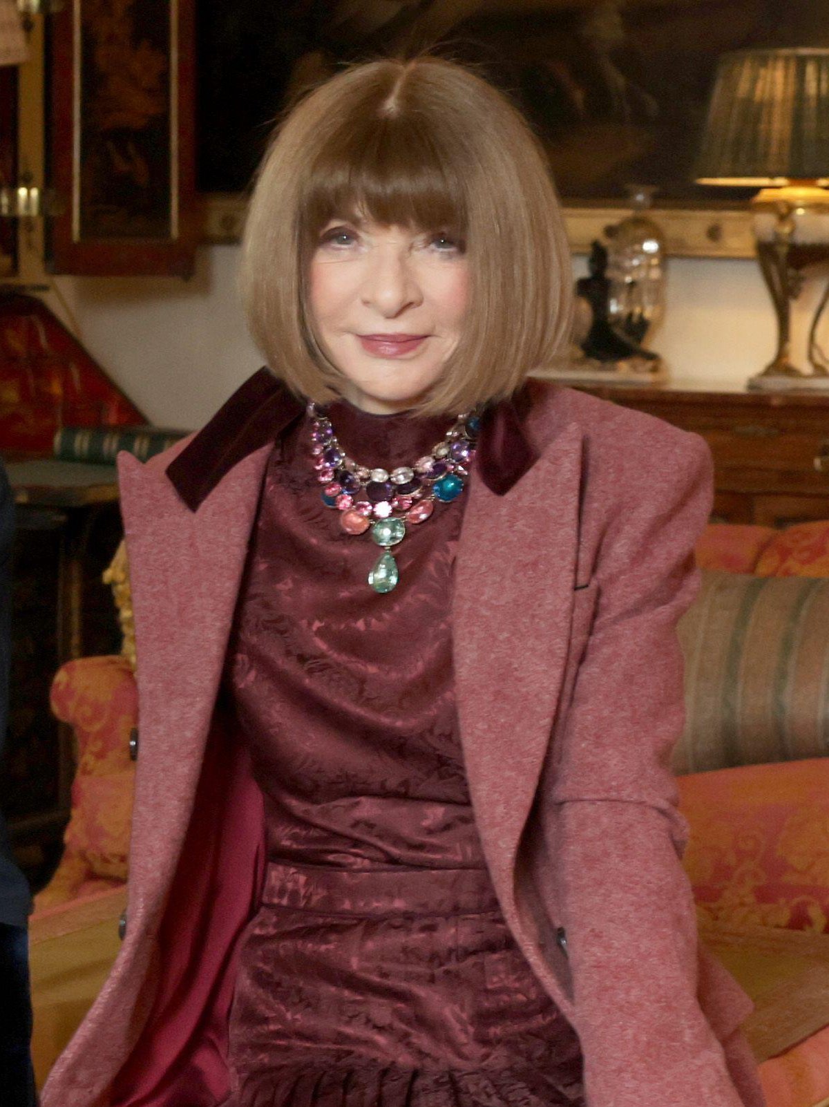 Queen Camilla and Dame Anna Wintour are pictured during an audience at Clarence House in London on February 19, 2026 (Chris Jackson/PA Images/Alamy)