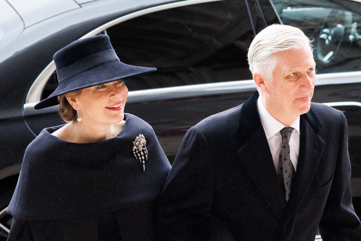 The King and Queen of the Belgians attend a mass in memory of deceased members of the royal family at Notre-Dame de Laeken in Brussels on February 24, 2026 (BENOIT DOPPAGNE/Belga News Agency/Alamy)