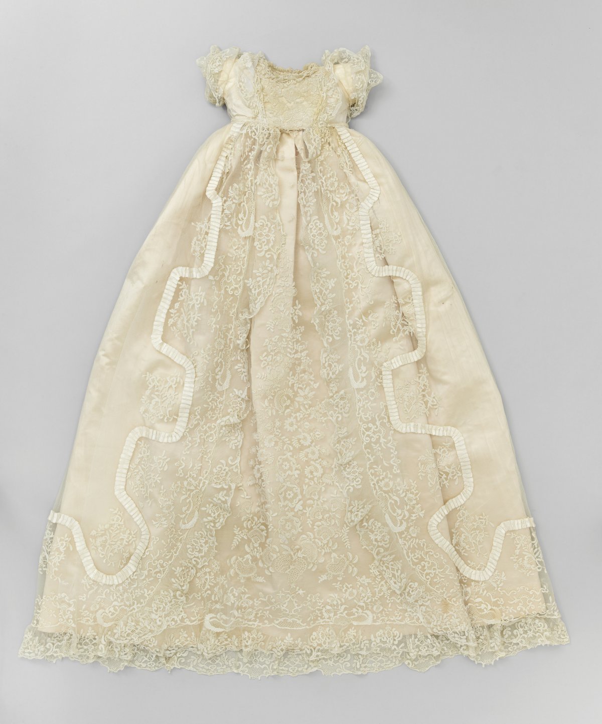 The royal christening gown commissioned by Queen Victoria in 1841 and made by Janet Sutherland (© Royal Collection Enterprises Limited 2026 | Royal Collection Trust)