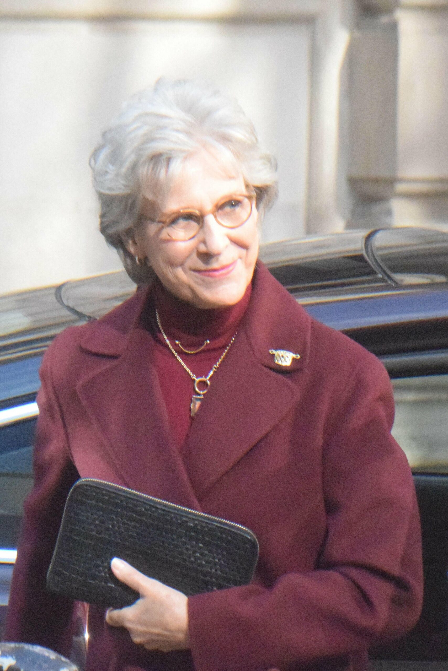 The Duchess of Gloucester visits a basketry showcase at the Dutch Church, Austin Friars on March 3, 2026 (James Taylor/Alamy)