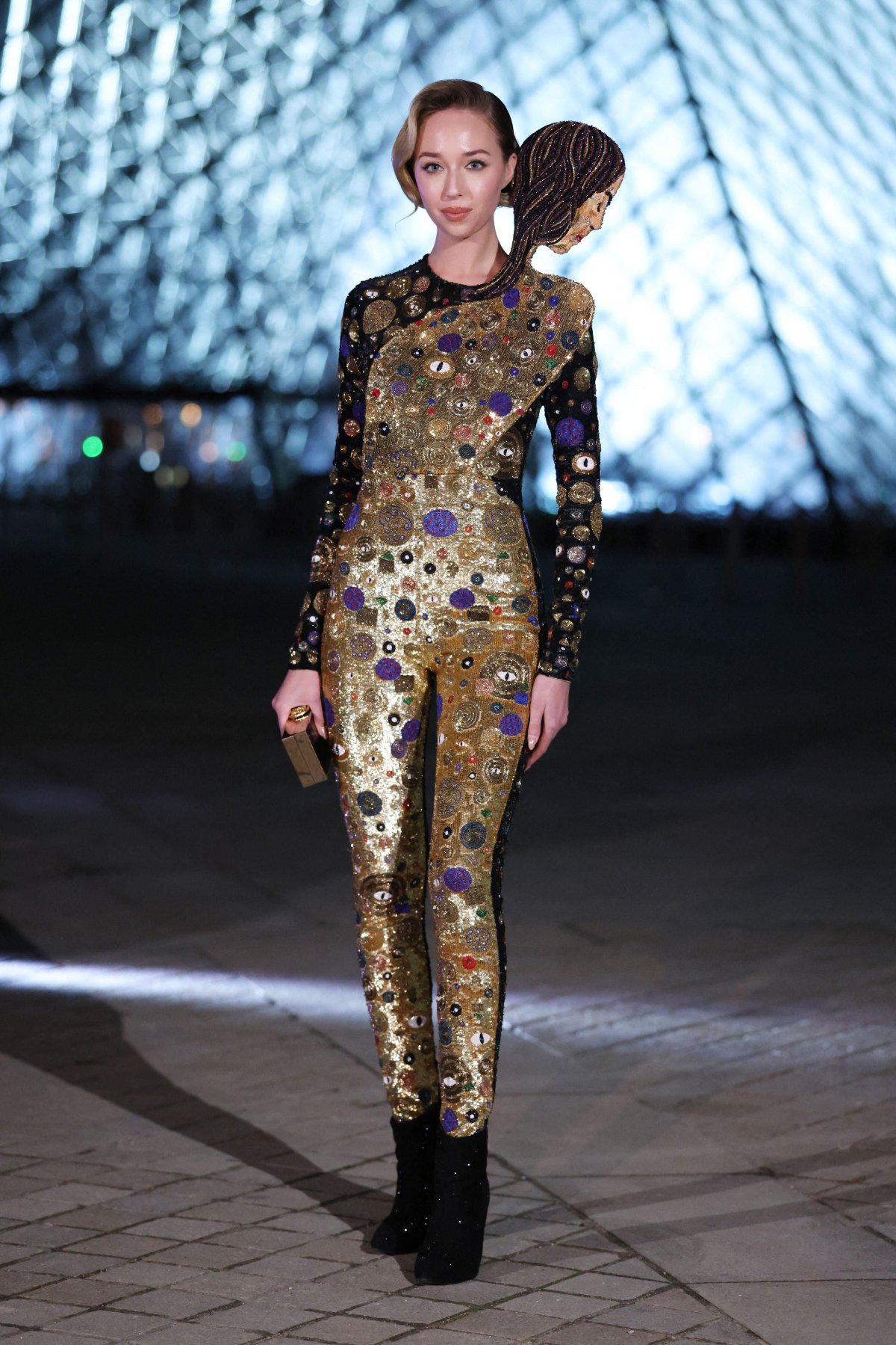 Maria Chiara of Bourbon-Two Sicilies attends Le Grand Diner du Louvre in Paris on March 3, 2026 (Jerome Dominé/Abaca Press/Alamy)