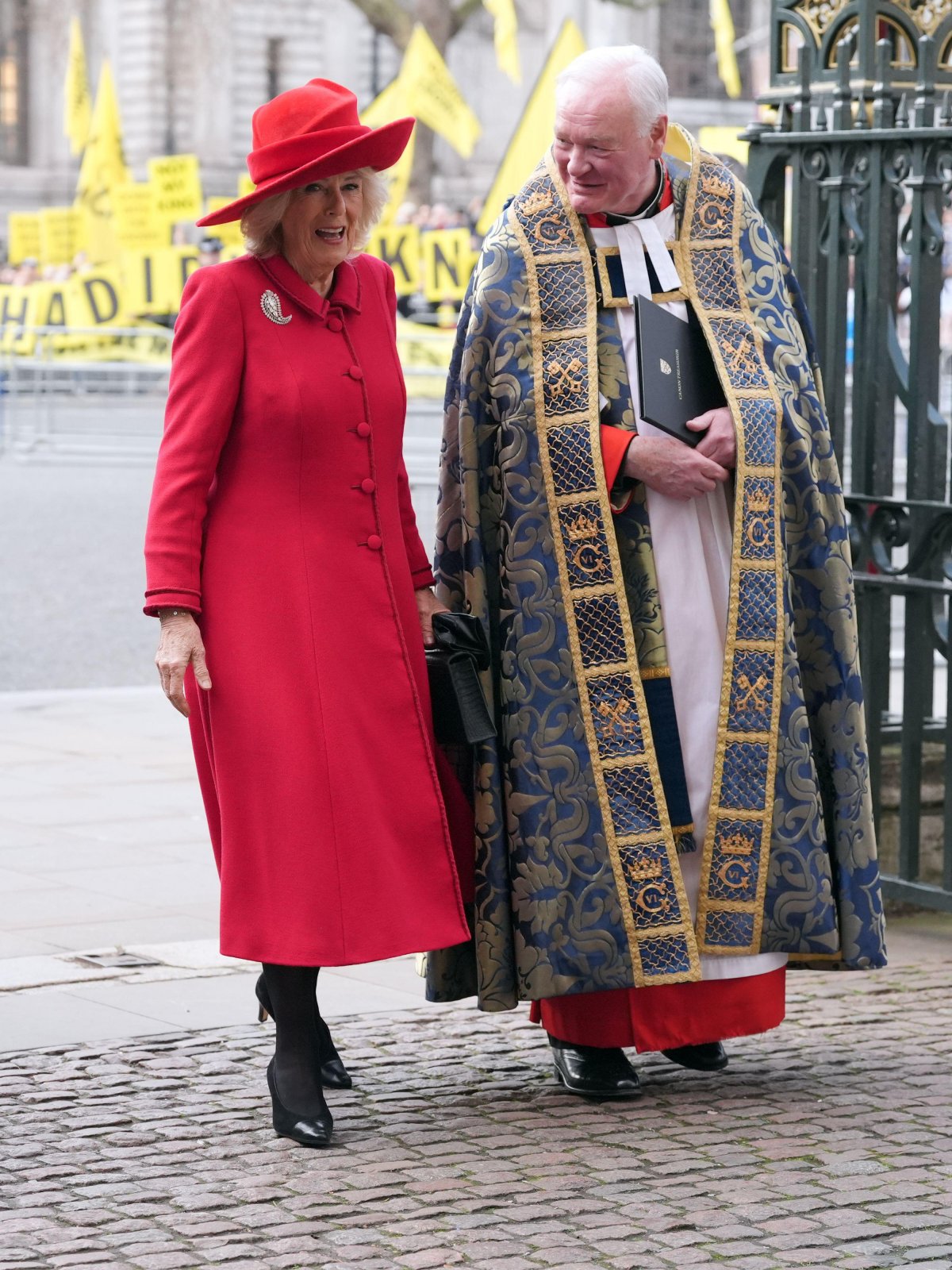 Queen Camilla attends the Commonwealth Day service at Westminster Abbey in London on March 9, 2026 (Jonathan Brady/PA Images/Alamy)