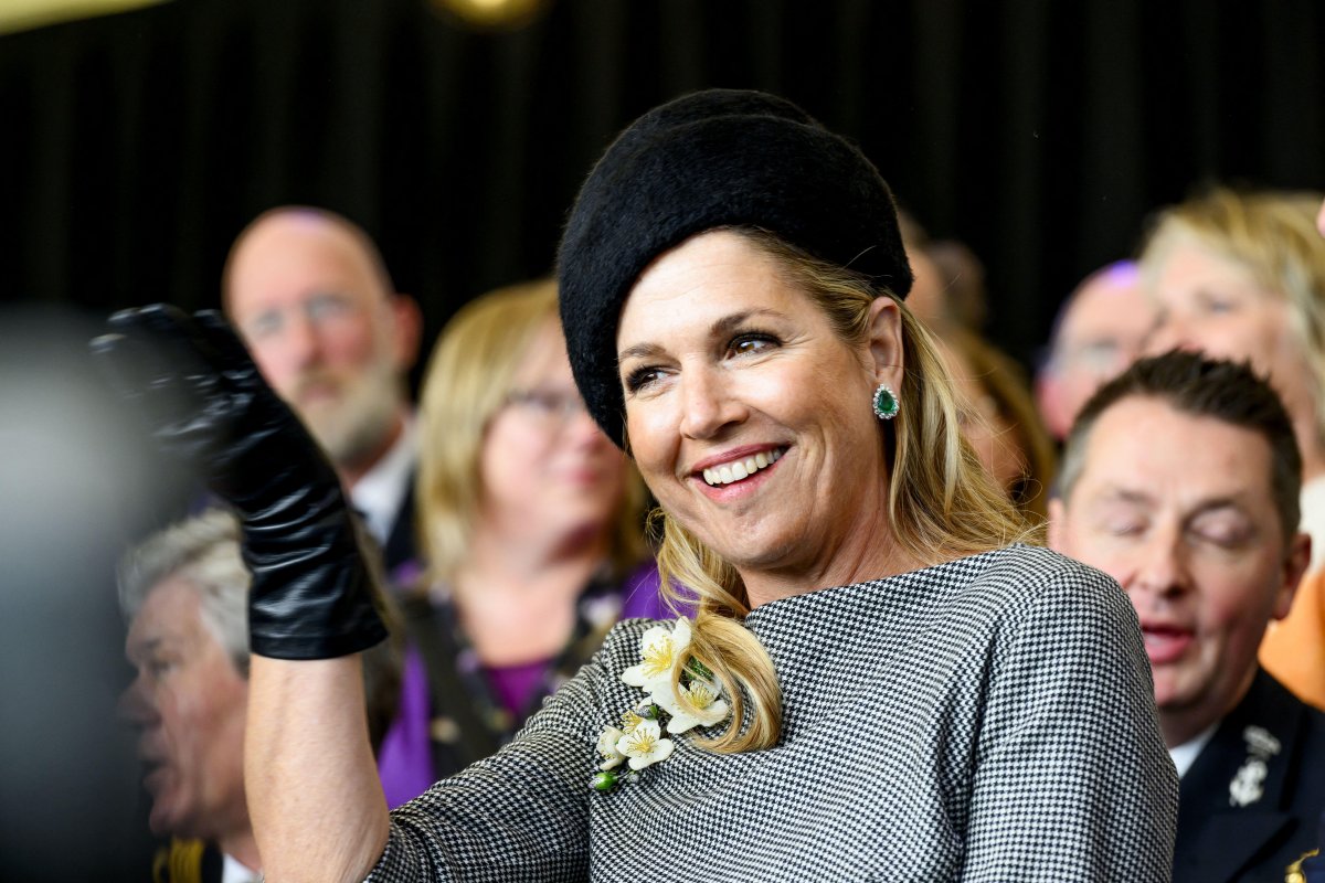 The Queen of the Netherlands christens the research vessel Anna Weber-van Bosse of the Royal Netherlands Institute for Sea Research in Texel on March 12, 2026 (Patrick van Emst/NLBeeld/Alamy)