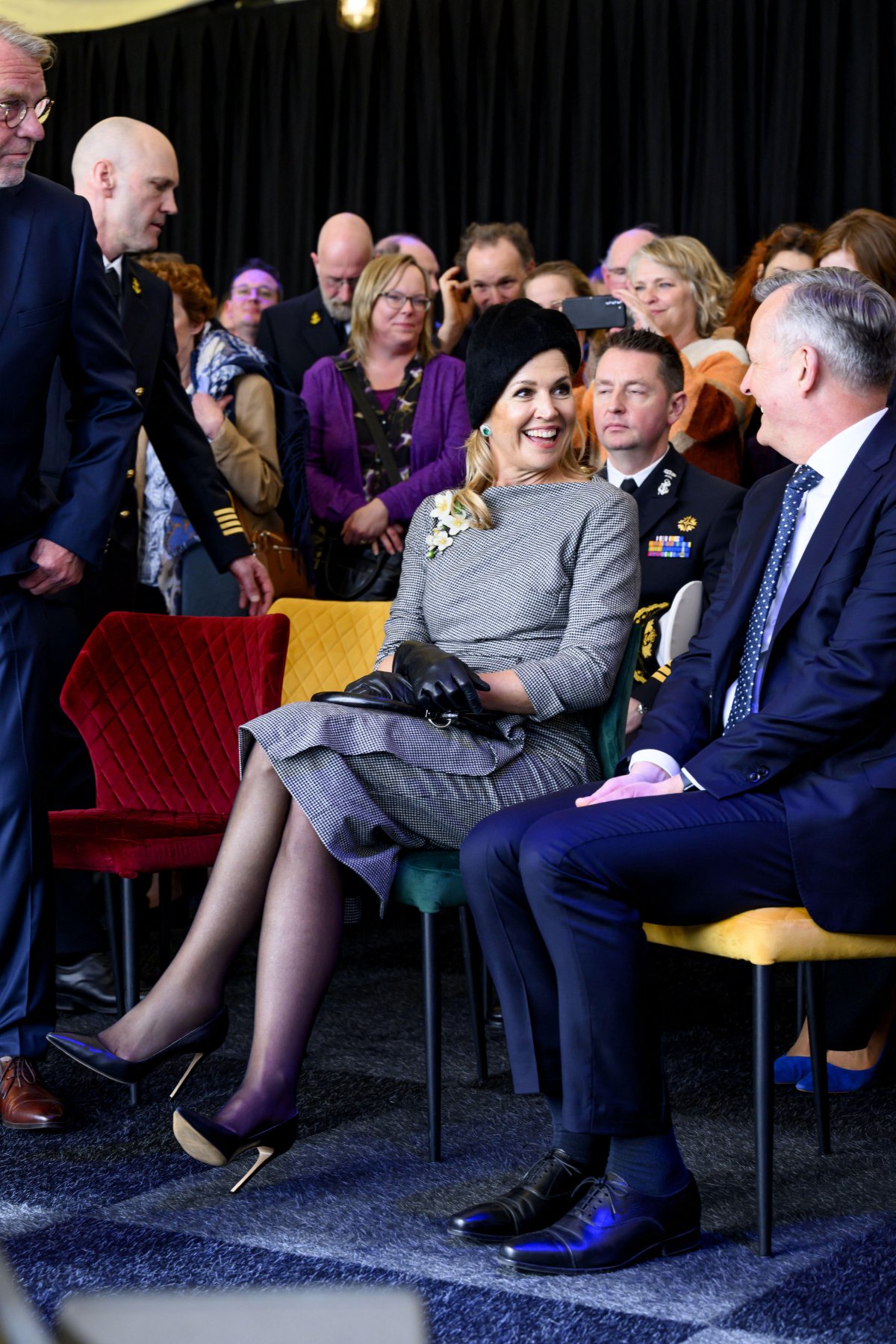 The Queen of the Netherlands christens the research vessel Anna Weber-van Bosse of the Royal Netherlands Institute for Sea Research in Texel on March 12, 2026 (Patrick van Emst/NLBeeld/Alamy)