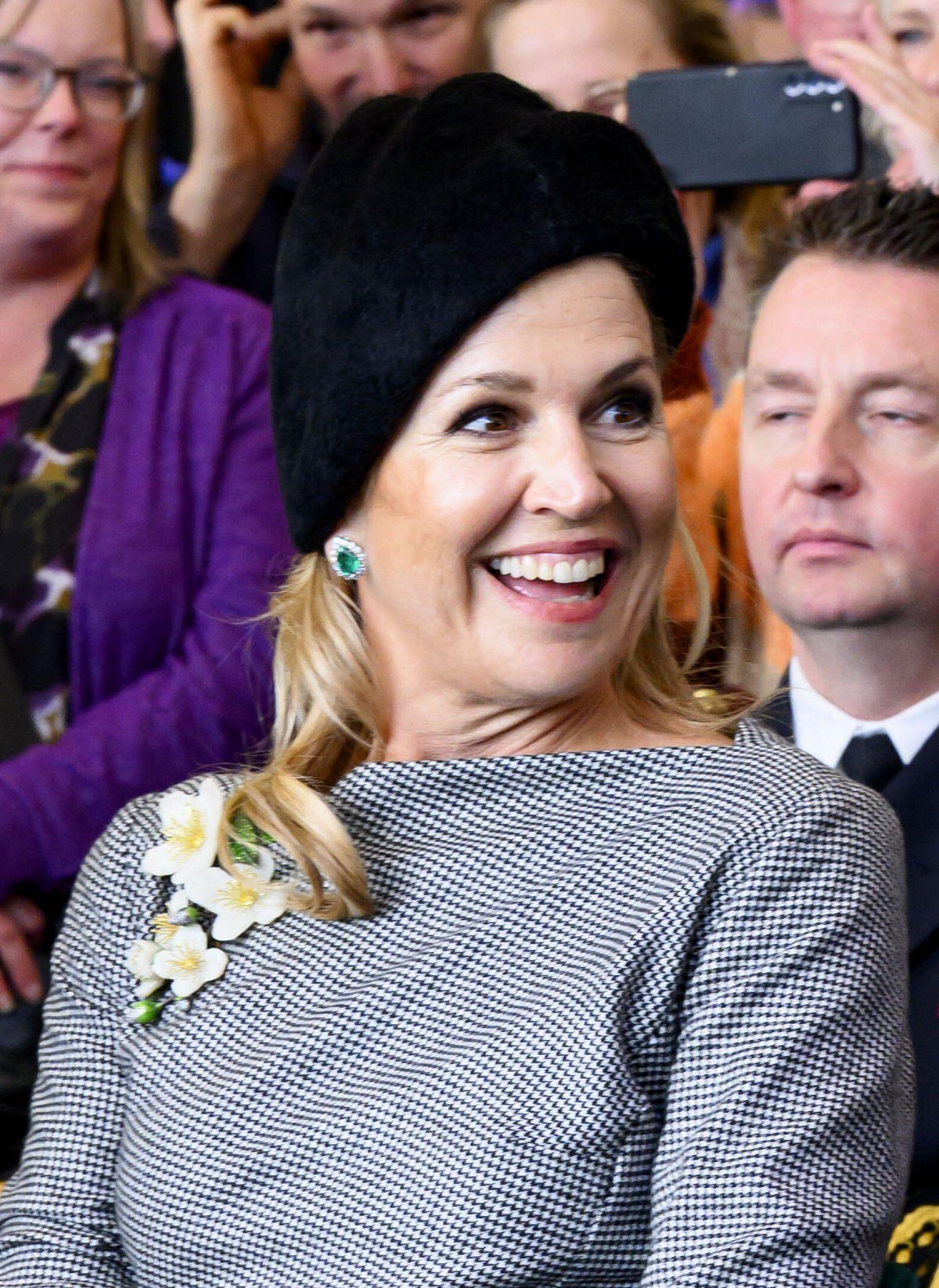 The Queen of the Netherlands christens the research vessel Anna Weber-van Bosse of the Royal Netherlands Institute for Sea Research in Texel on March 12, 2026 (Patrick van Emst/NLBeeld/Alamy)