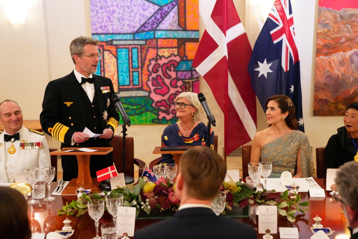 The King and Queen of Denmark attend a state banquet at Government House in Canberra on March 15, 2026 (Ida Marie Odgaard/Ritzau Scanpix/Alamy)