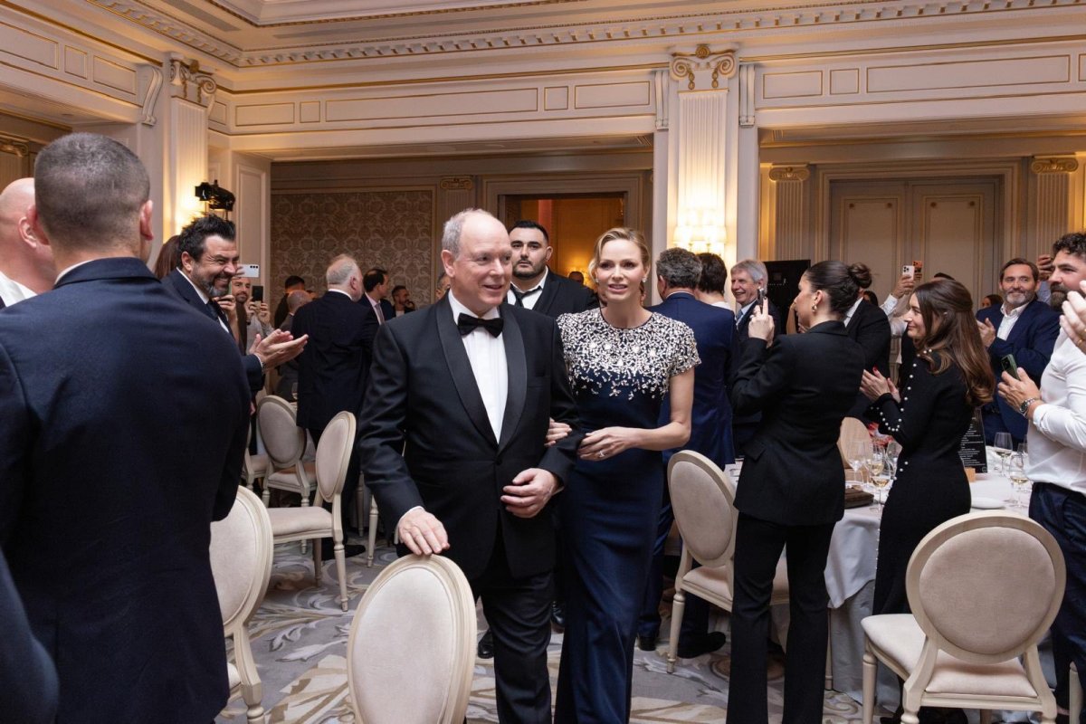 The Prince and Princess of Monaco attend the Provale Solidarité gala on March 13, 2026 (Sarah Steck/Palais Princier de Monaco)